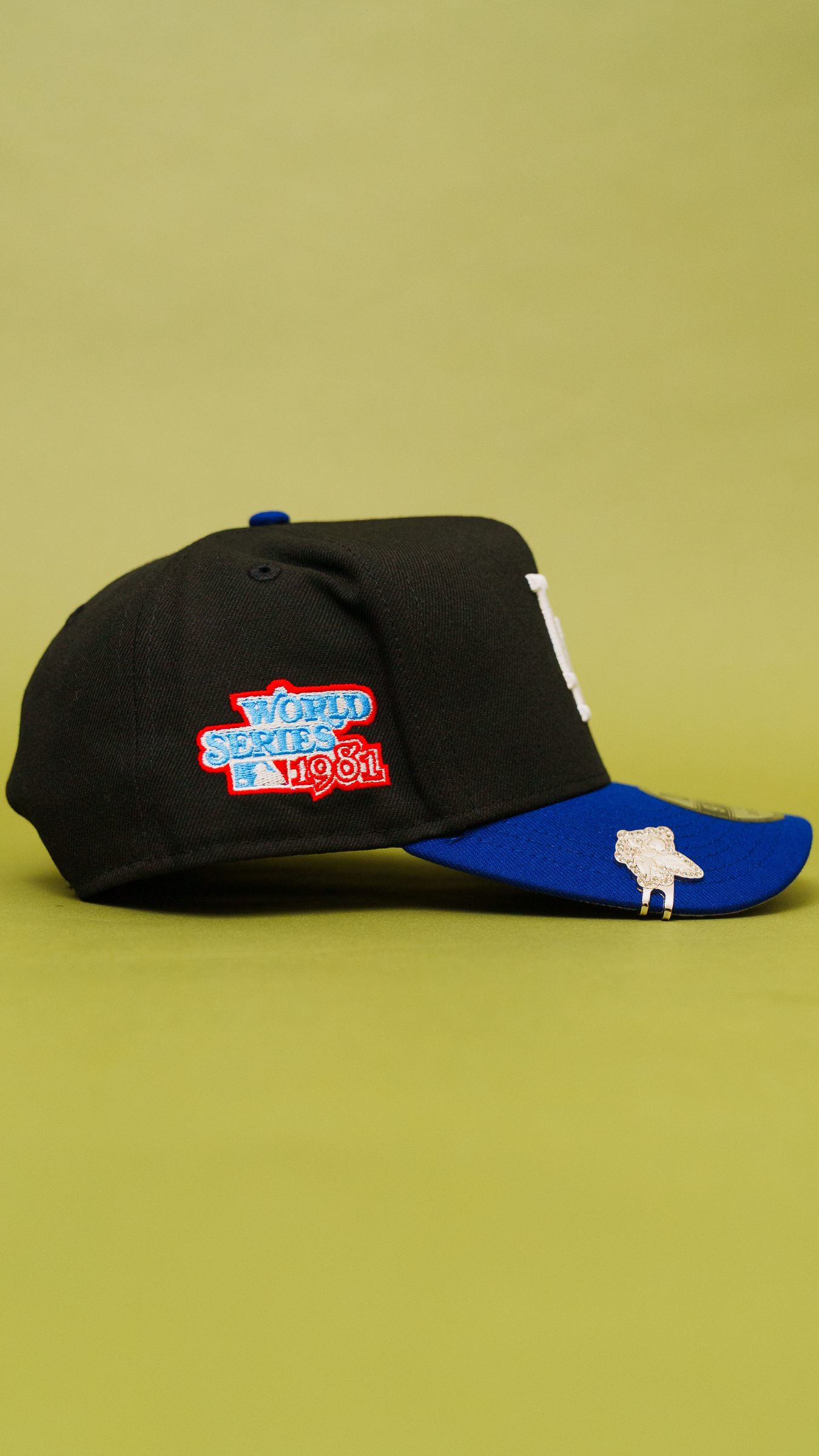 New Era 9Fifty A-Frame Black/Blue Los Angeles Dodgers Snapback W/ 1981 World Series Side Patch
