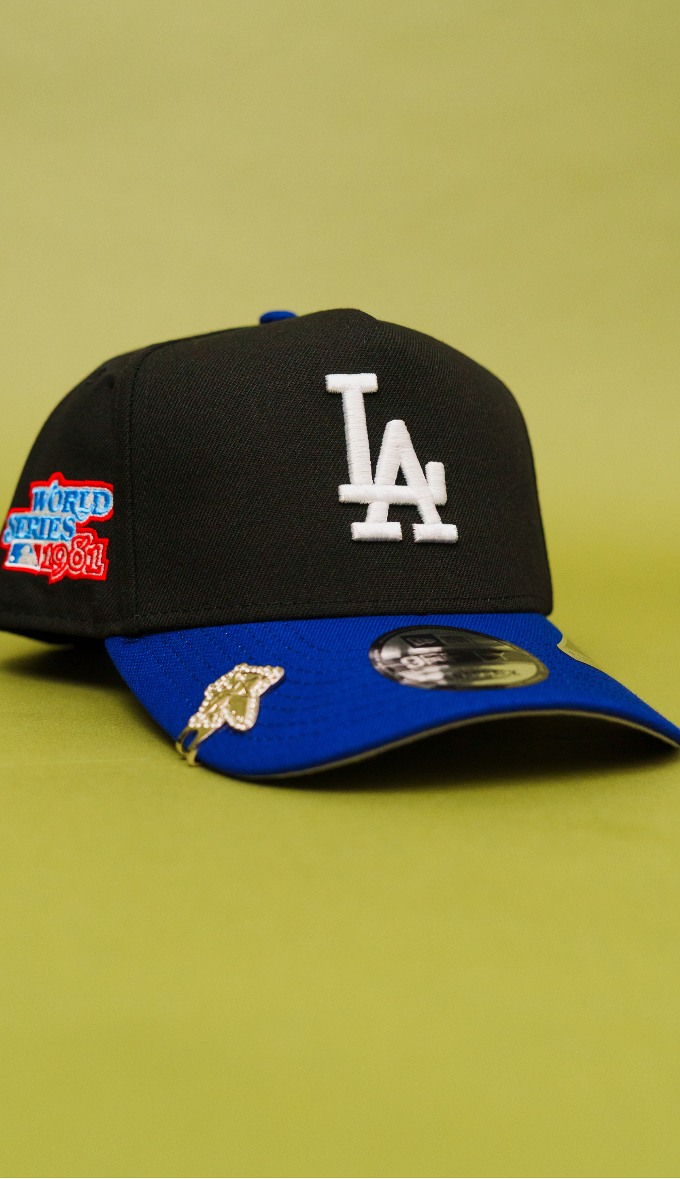 New Era 9Fifty A-Frame Black/Blue Los Angeles Dodgers Snapback W/ 1981 World Series Side Patch
