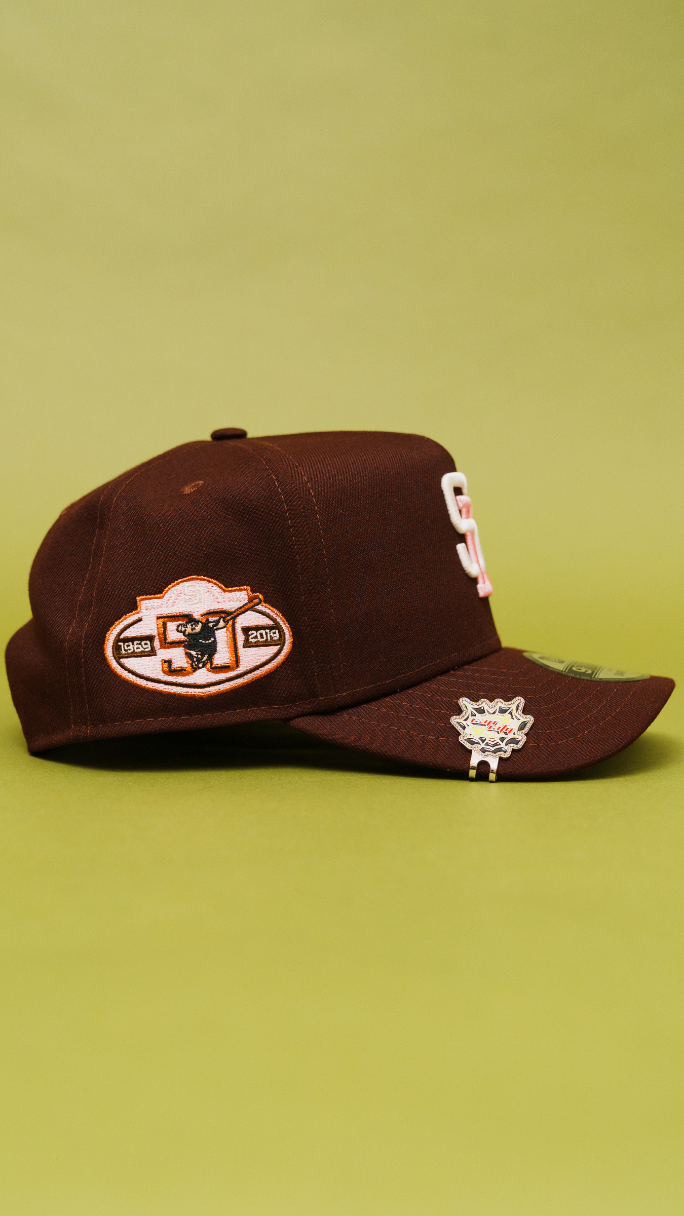 New Era 9Fifty A-Frame Dark Brown San Diego Padres Snapback W/ 50th Anniversary Side Patch