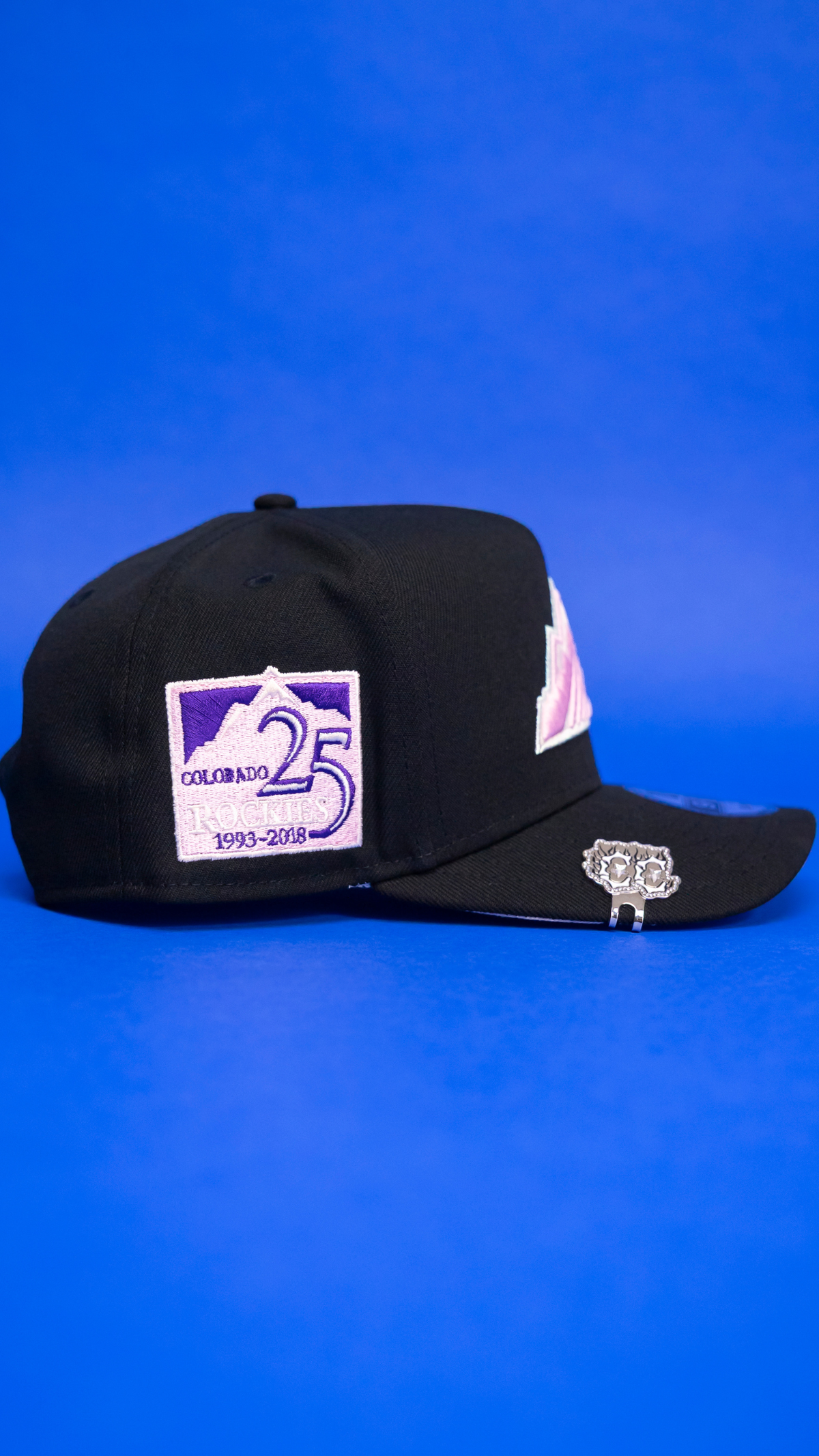 New Era 9Fifty A-Frame Black Colorado Rockies Snapback W/ 25th Anniversary Side Patch