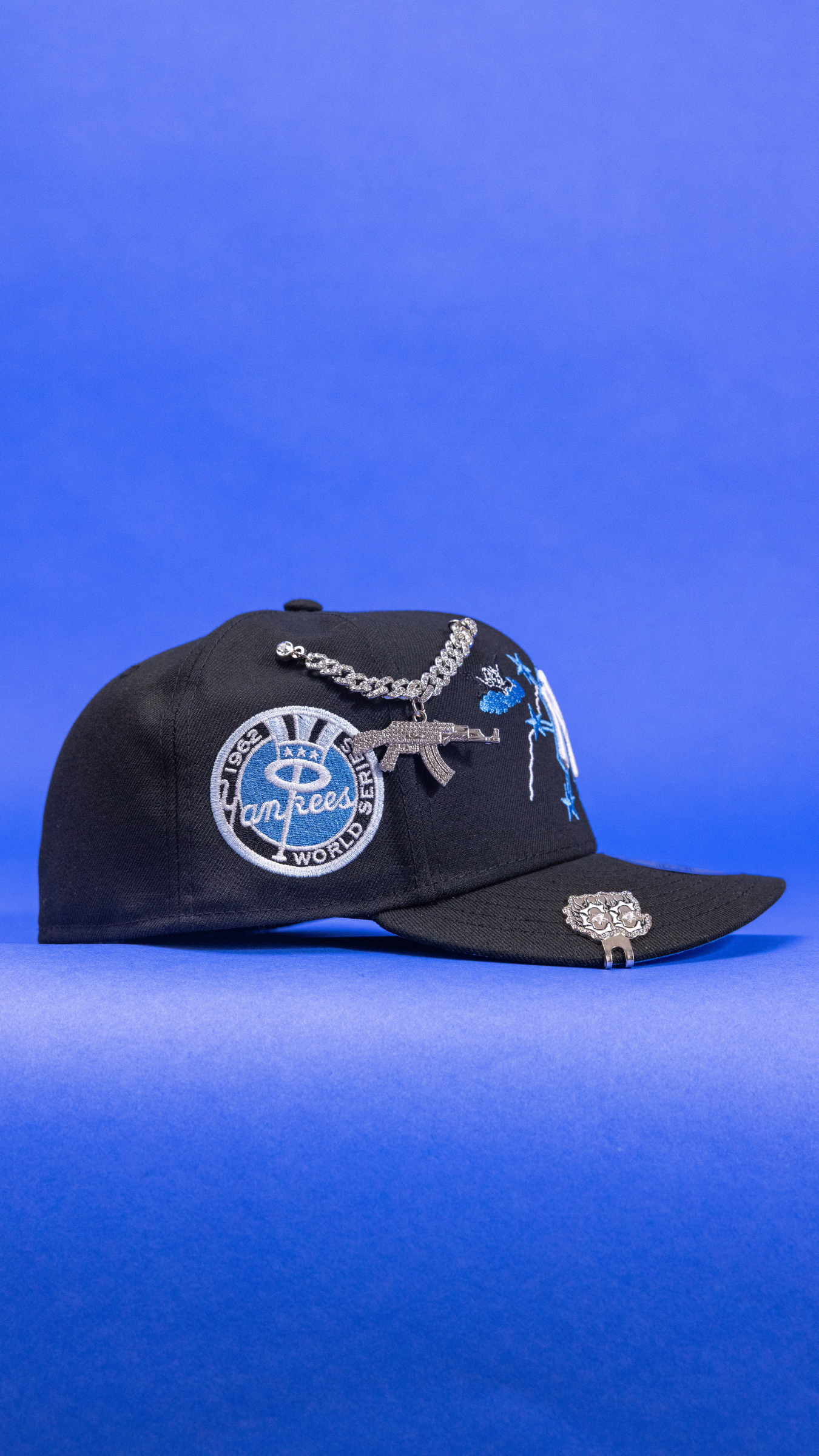New Era Exclusive 59Fifty Black New York Yankees W/ Embroidery + 1962 World Series Side Patch