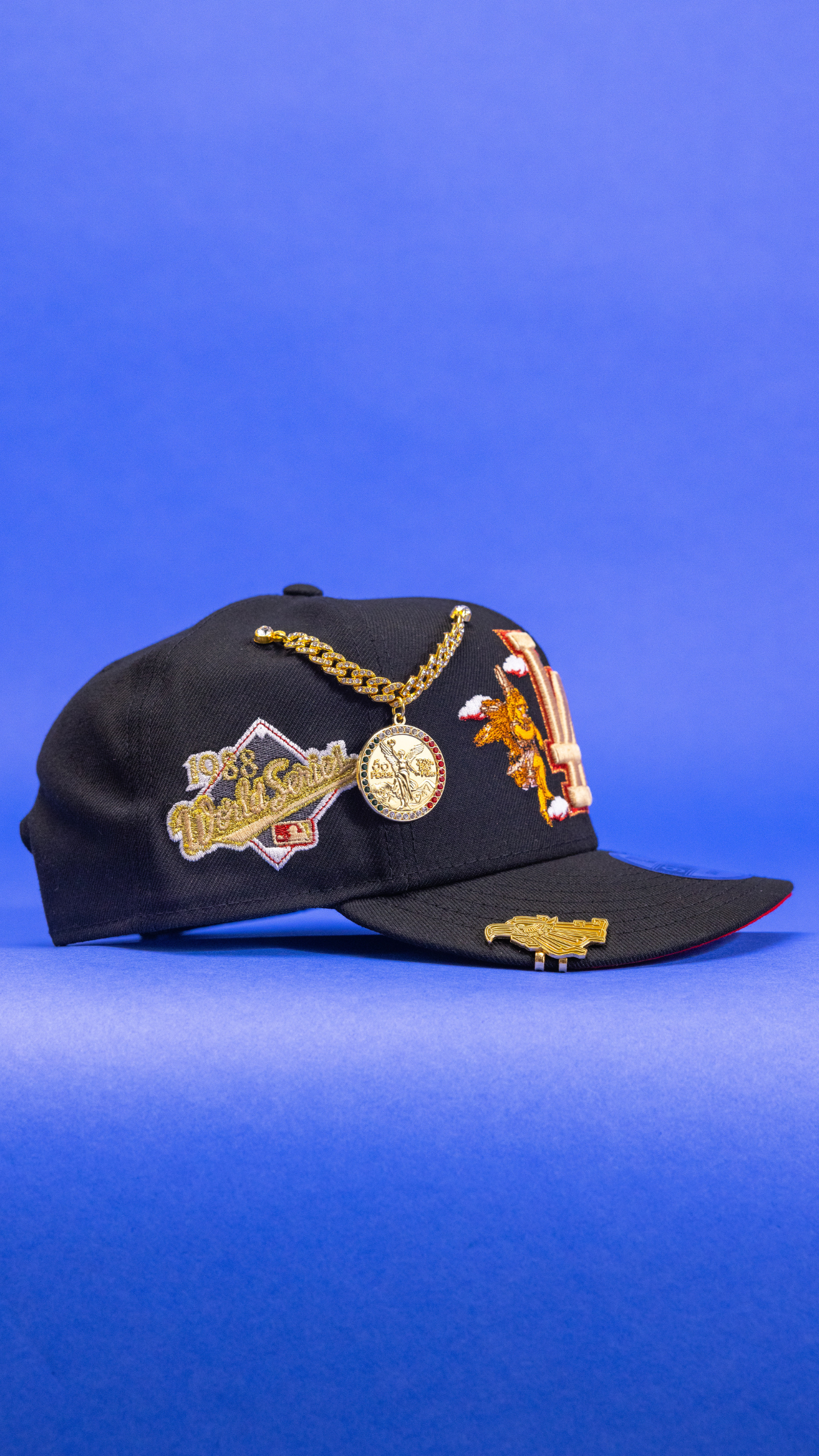 New Era Exclusive 9Fifty Black Los Angeles Dodgers "City of Angels" Snapback W/ 1988 World Series Side Patch