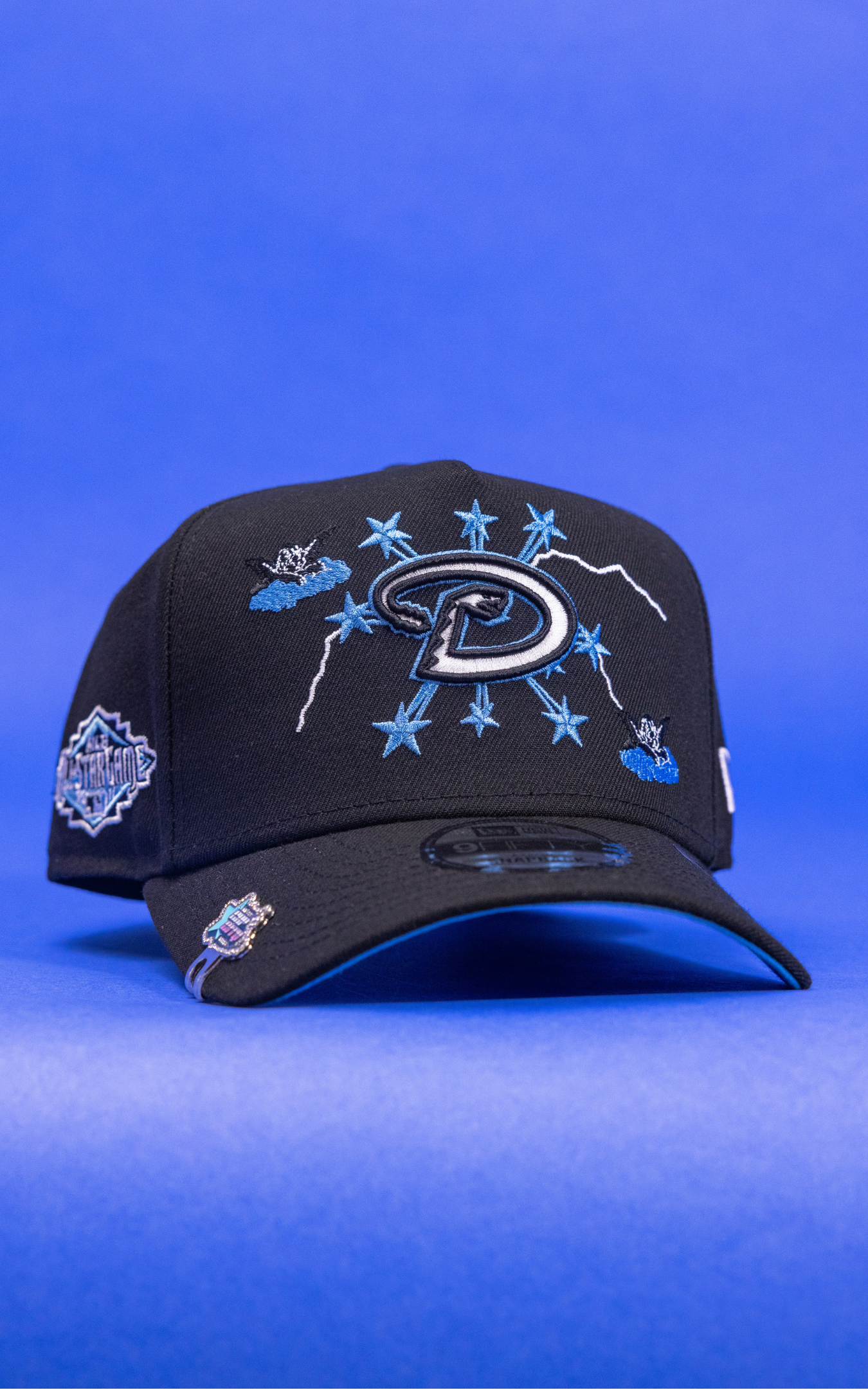 New Era 9Fifty A-Frame Black Arizona Diamondbacks Snapback W/ Embroidery + All Star Game Side Patch