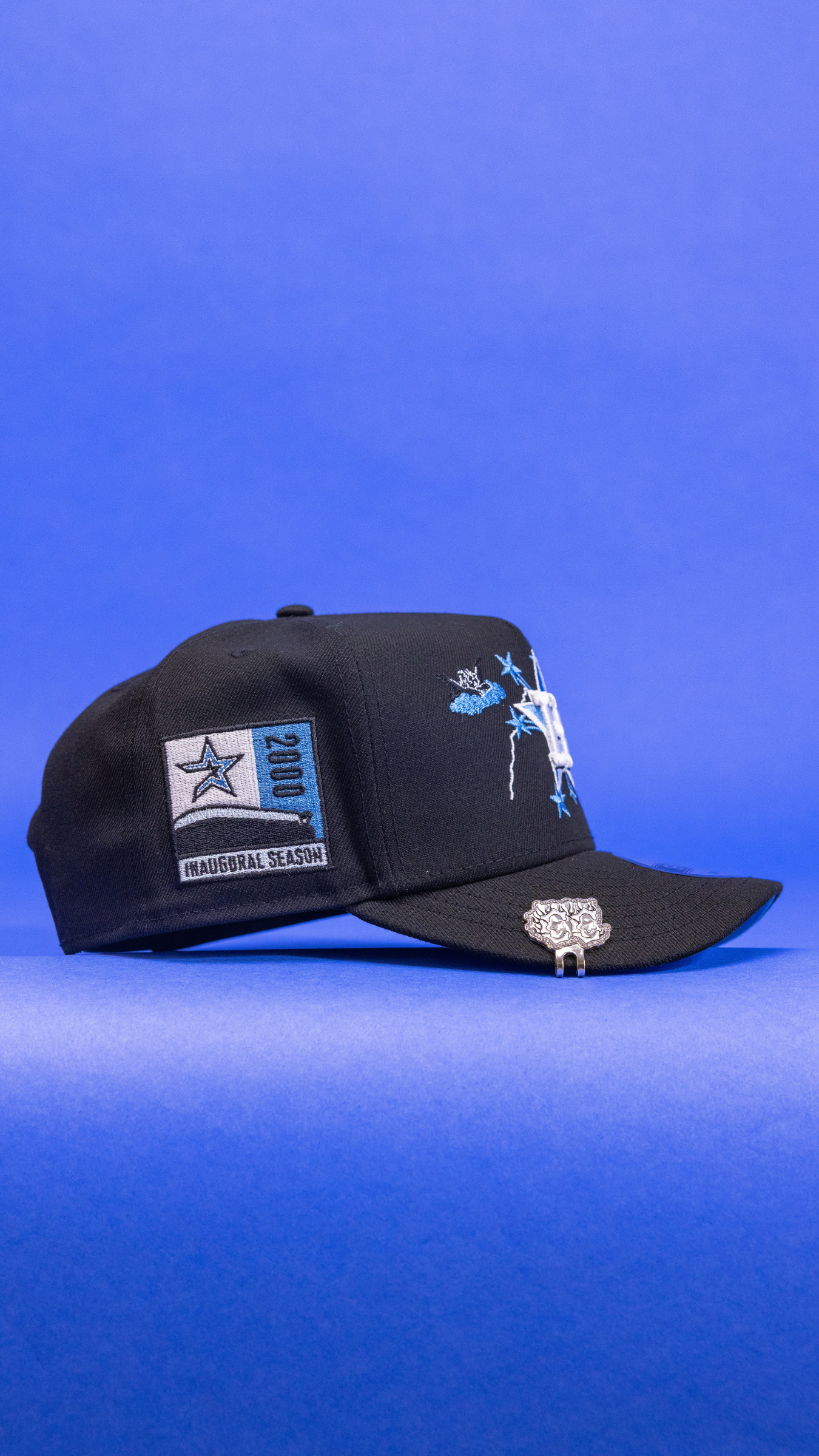 New Era 9Fifty A-Frame Black Houston Astros Snapback W/ Embroidery + 2000 Inaugural Season Side Patch