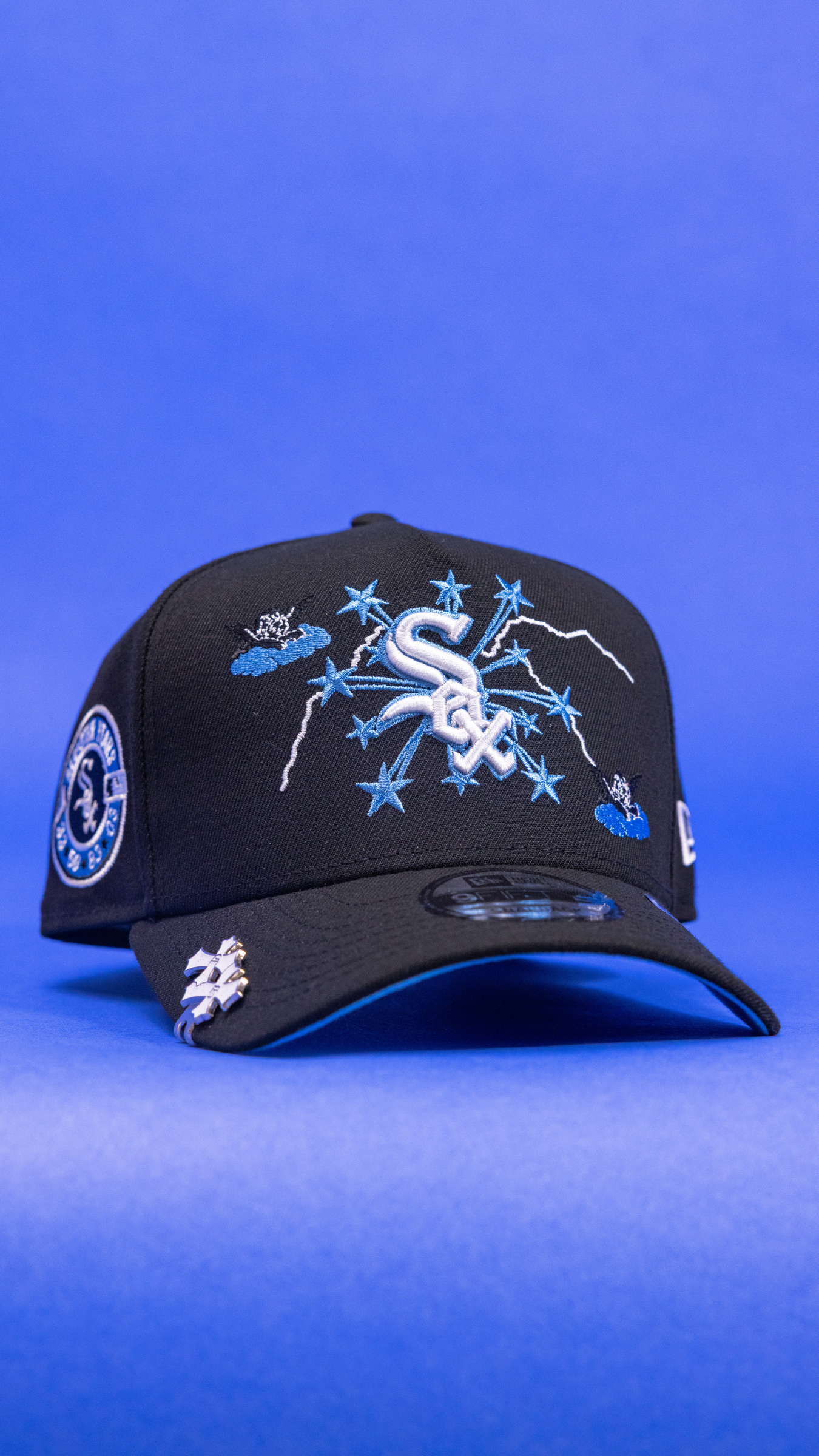 New Era 9Fifty A-Frame Black Chicago White Sox Snapback W/ Embroidery + All Star Years Side Patch