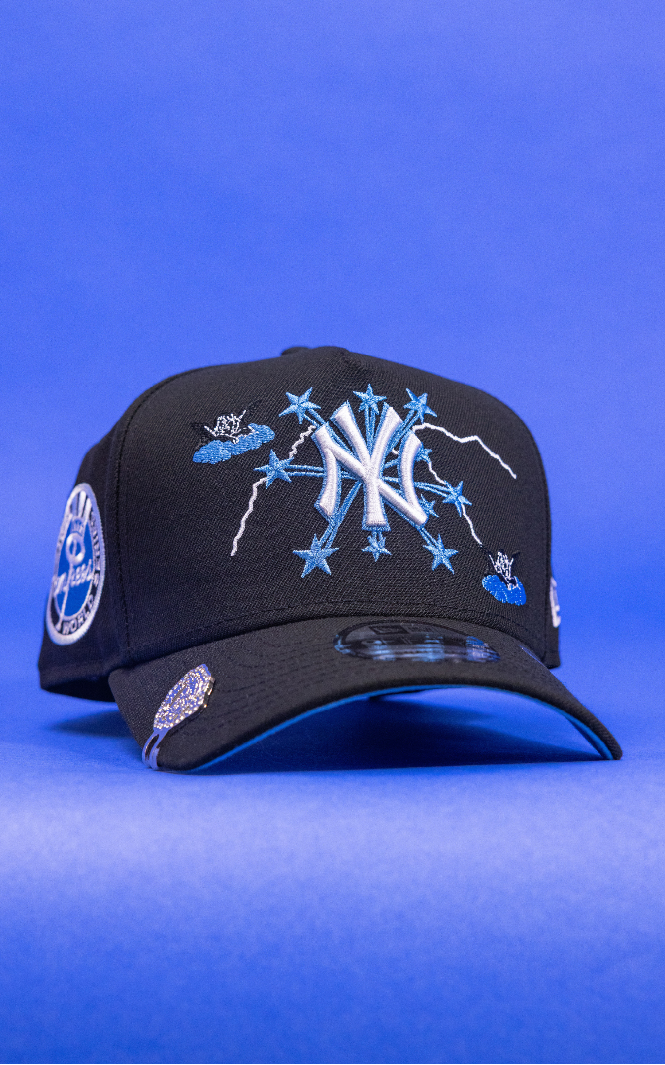 New Era 9Fifty A-Frame Black New York Yankees Snapback W/ Embroidery + World Series Side Patch