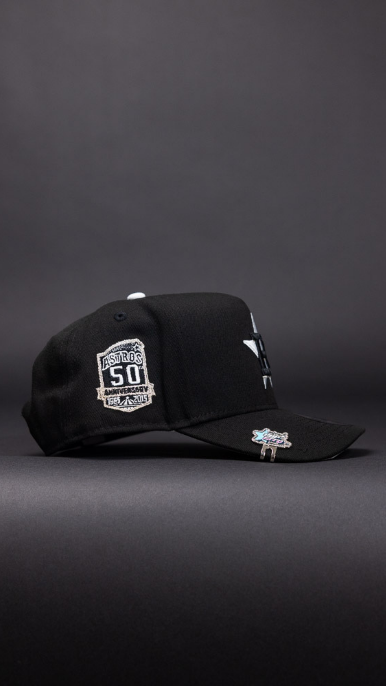 New Era 9Fifty A-Frame Black Houston Astros Snapback W/ 50th Anniversary Side Patch