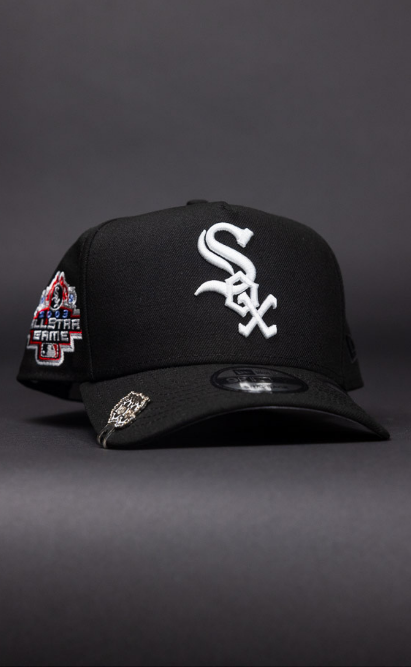 New Era 9Fifty A-Frame Black Chicago White Sox Snapback W/ 2003 All Star Game Side Patch