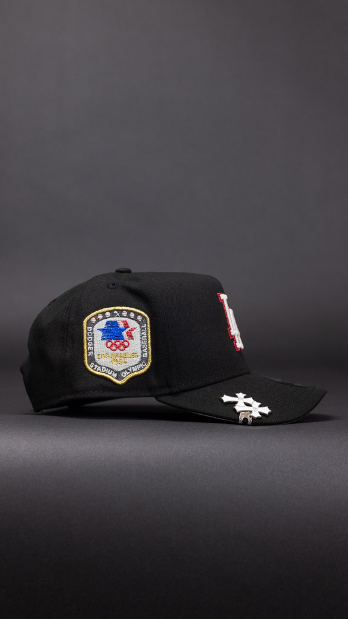 New Era 9Fifty A-Frame Black Los Angeles Dodgers Snapback W/ 1984 Olympic Side Patch