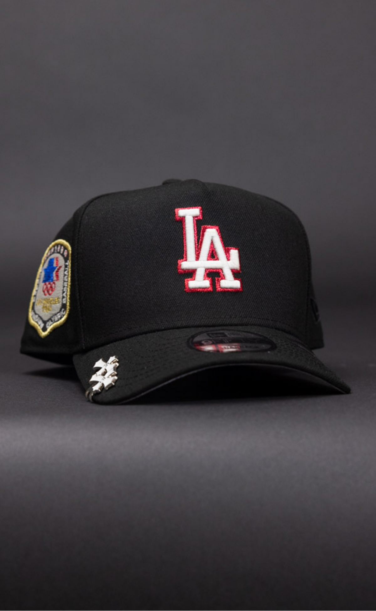 New Era 9Fifty A-Frame Black Los Angeles Dodgers Snapback W/ 1984 Olympic Side Patch