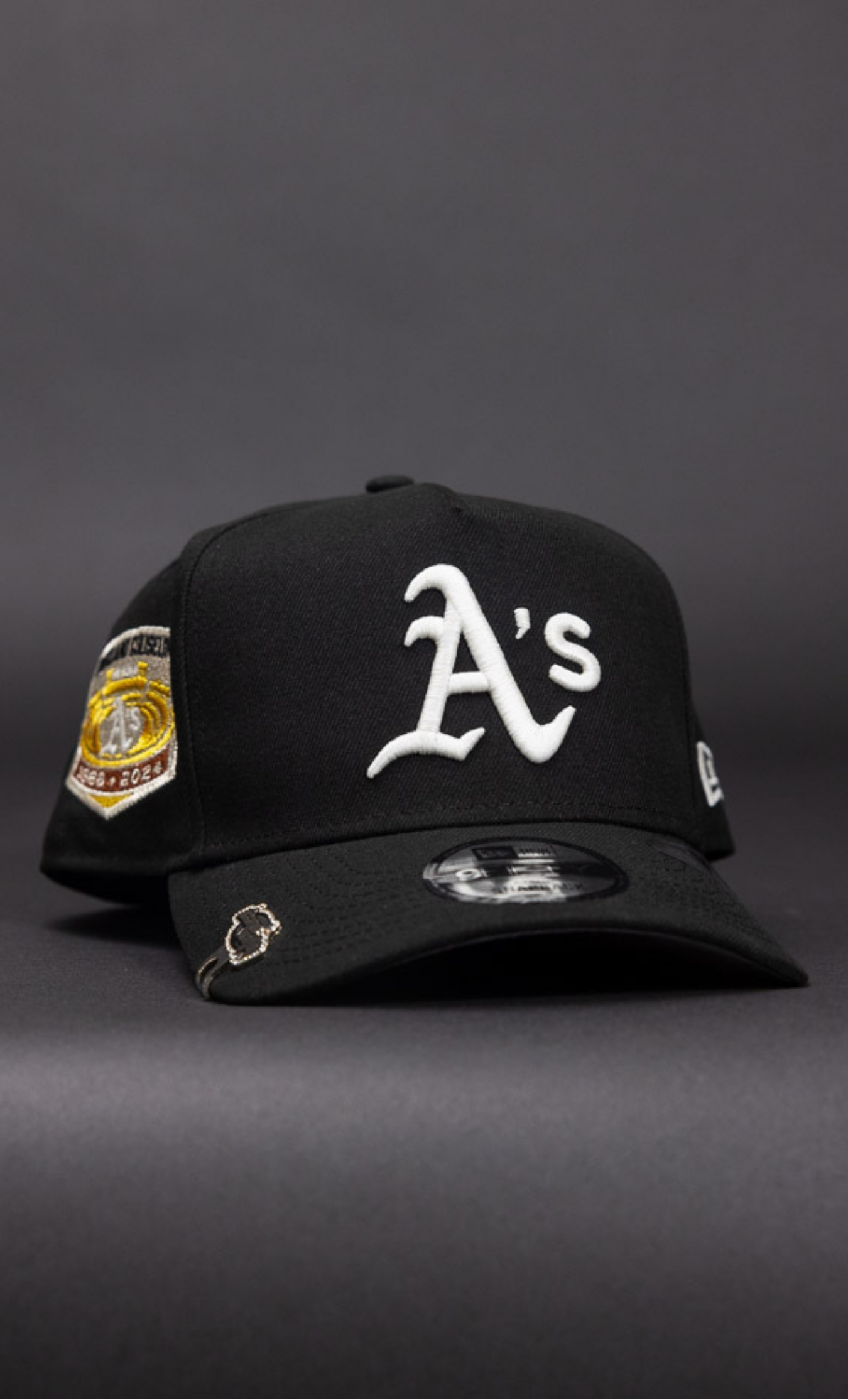 New Era 9Fifty A-Frame Black Oakland Athletics Snapback W/ Coliseum Side Patch