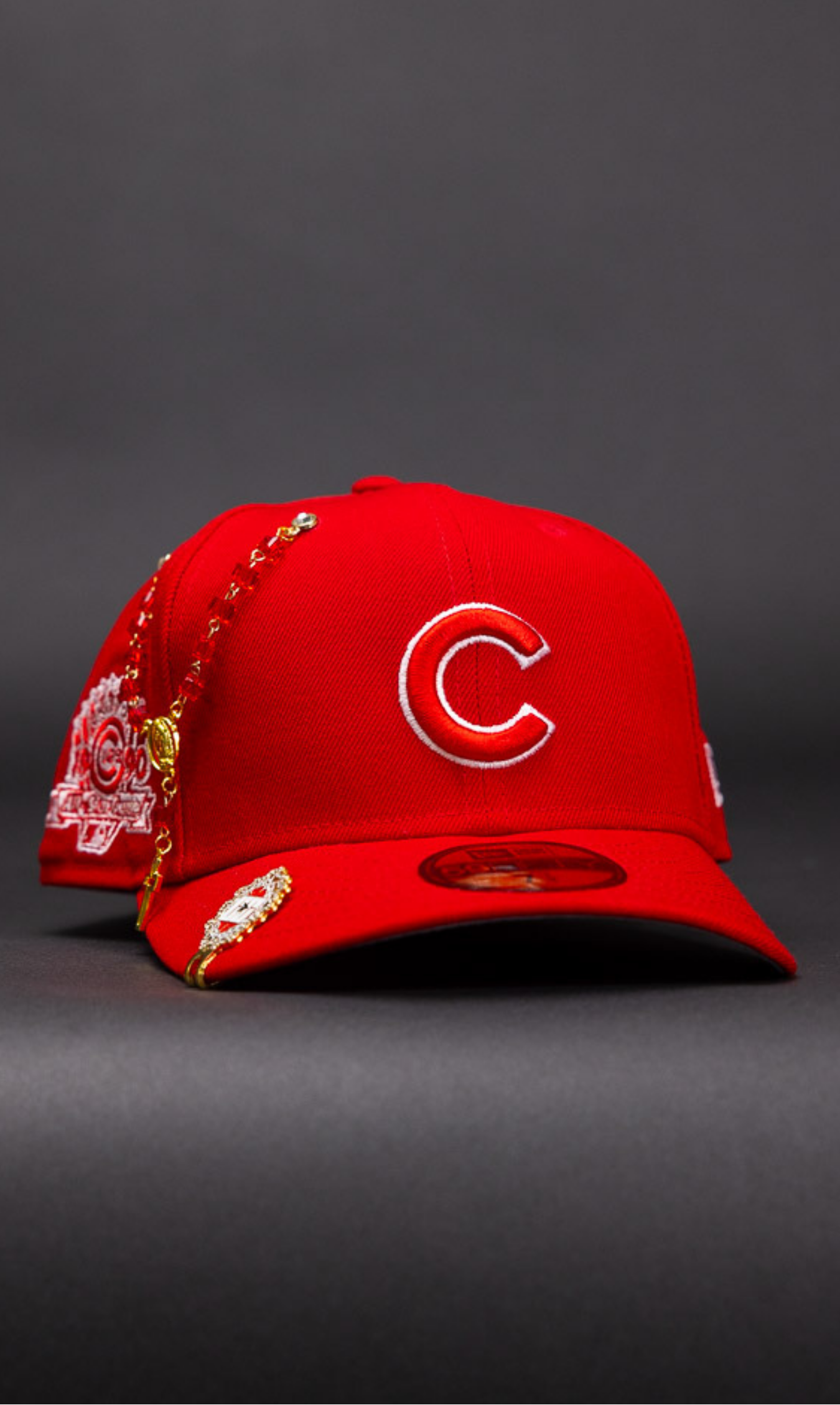 New Era Exclusive 59Fifty Red Chicago Cubs W/ 1990 All Star Game Side Patch