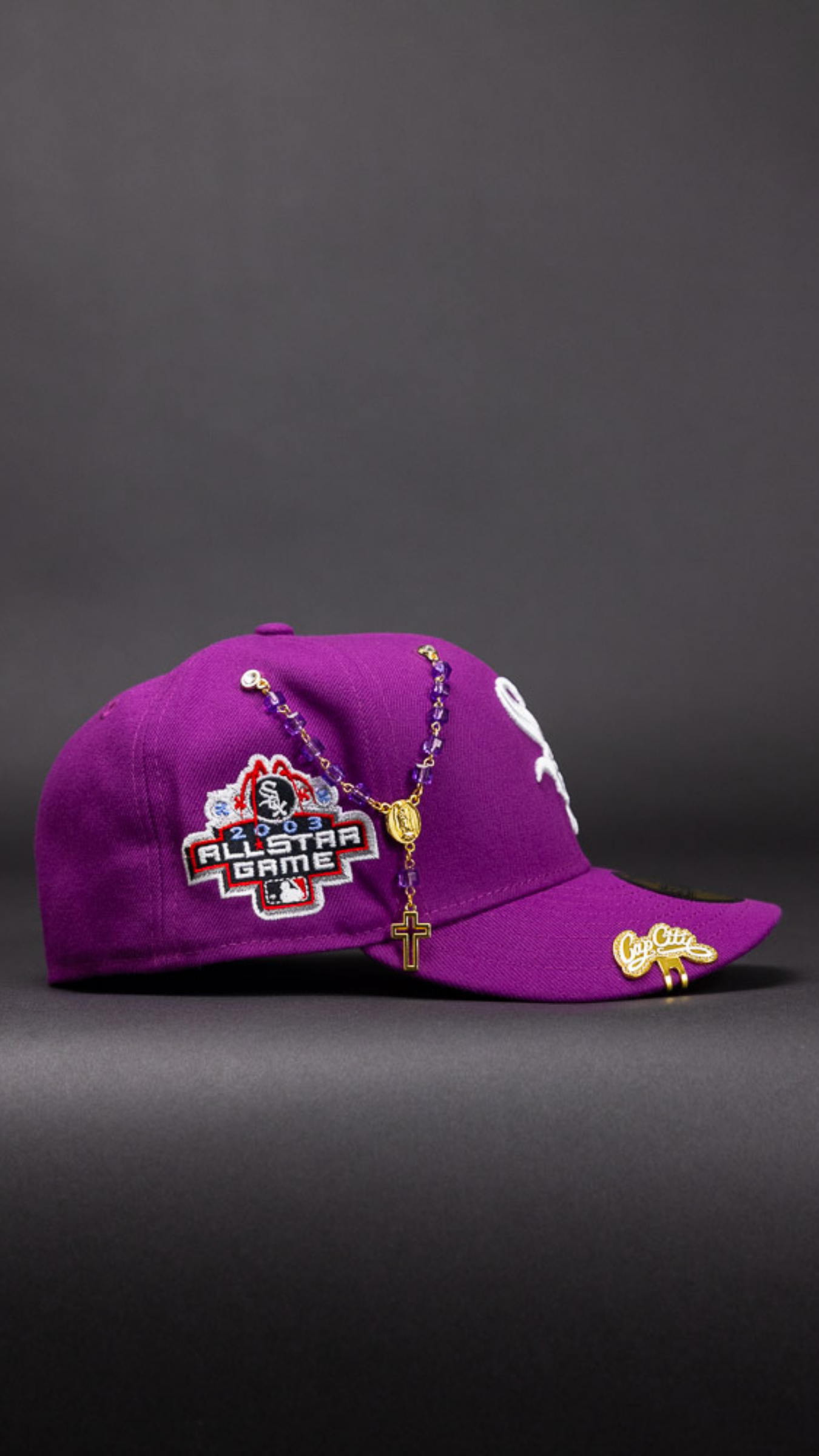 New Era Exclusive 59Fifty Purple Chicago White Sox W/ 2003 All Star Game Side Patch