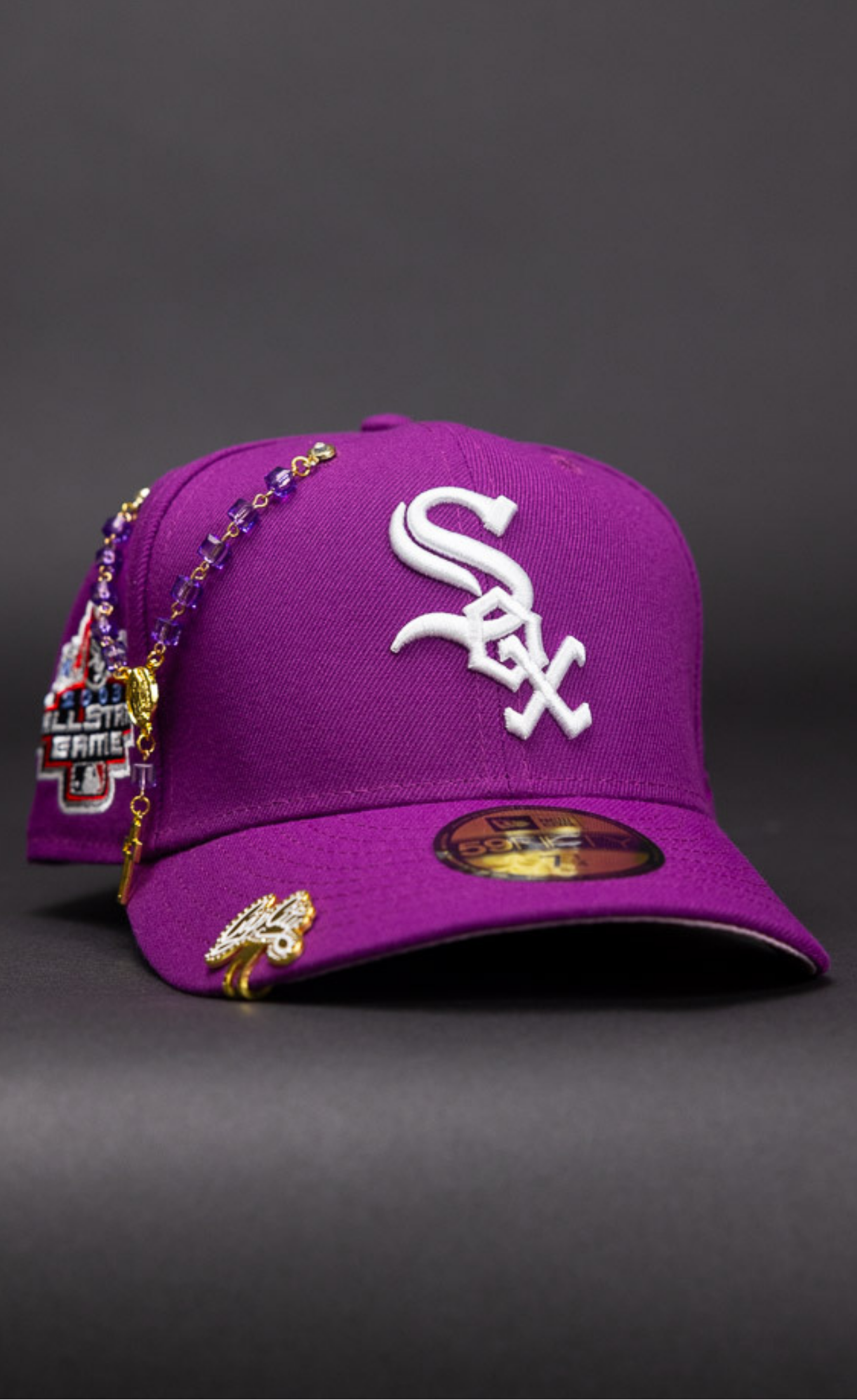 New Era Exclusive 59Fifty Purple Chicago White Sox W/ 2003 All Star Game Side Patch
