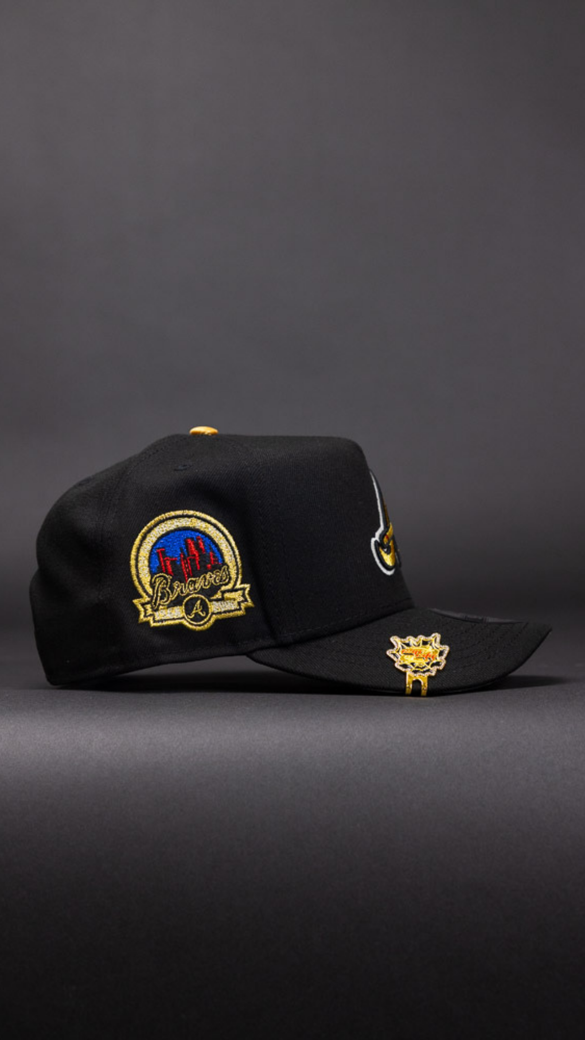 New Era 9Fifty A-Frame Black Atlanta Braves Snapback W/ Anniversary Side Patch