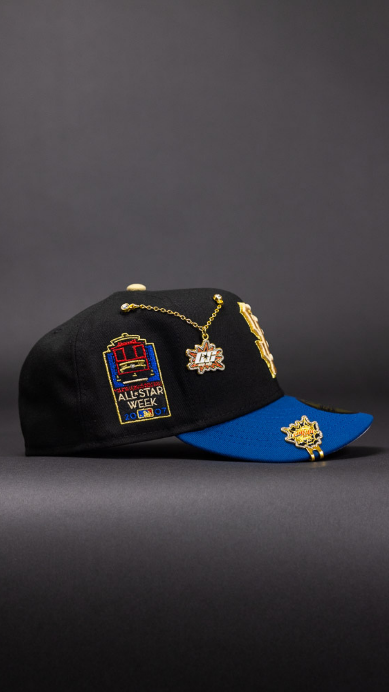 New Era Exclusive 59Fifty Black/Navy San Francisco Giants W/ All Star Game Week Side Patch