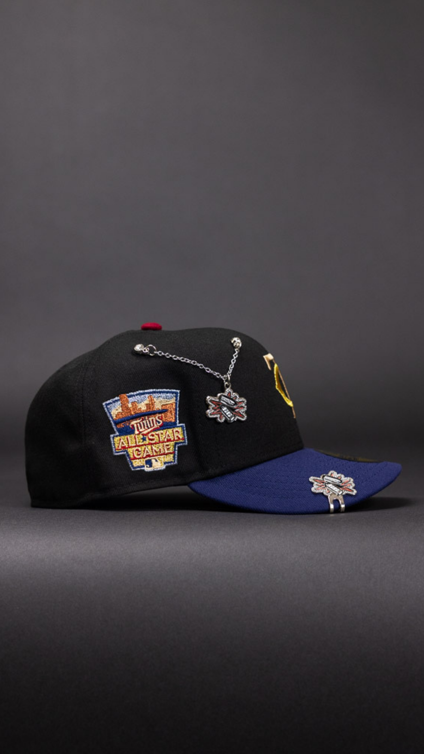 EXCLUSIVO DE NEW ERA 59FIFTY CROMADO BLANCO/ORO LOS ANGELES DODGERS CON PARCHE DEL JUEGO ALL STAR 2000 