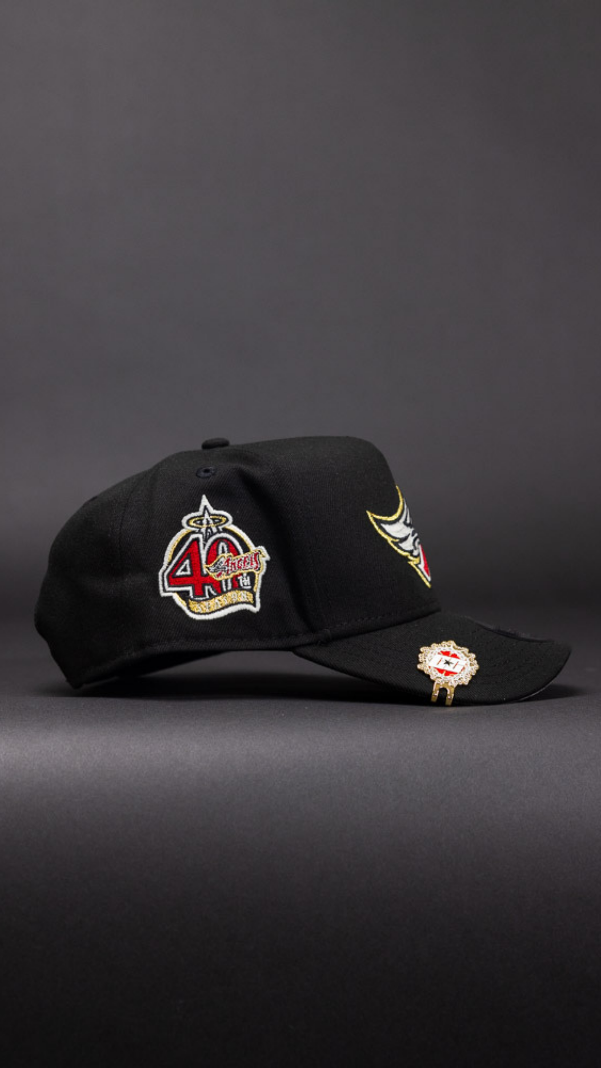 New Era 9Fifty A-Frame Black Anaheim Angels Snapback W/ 40th Anniversary Side Patch
