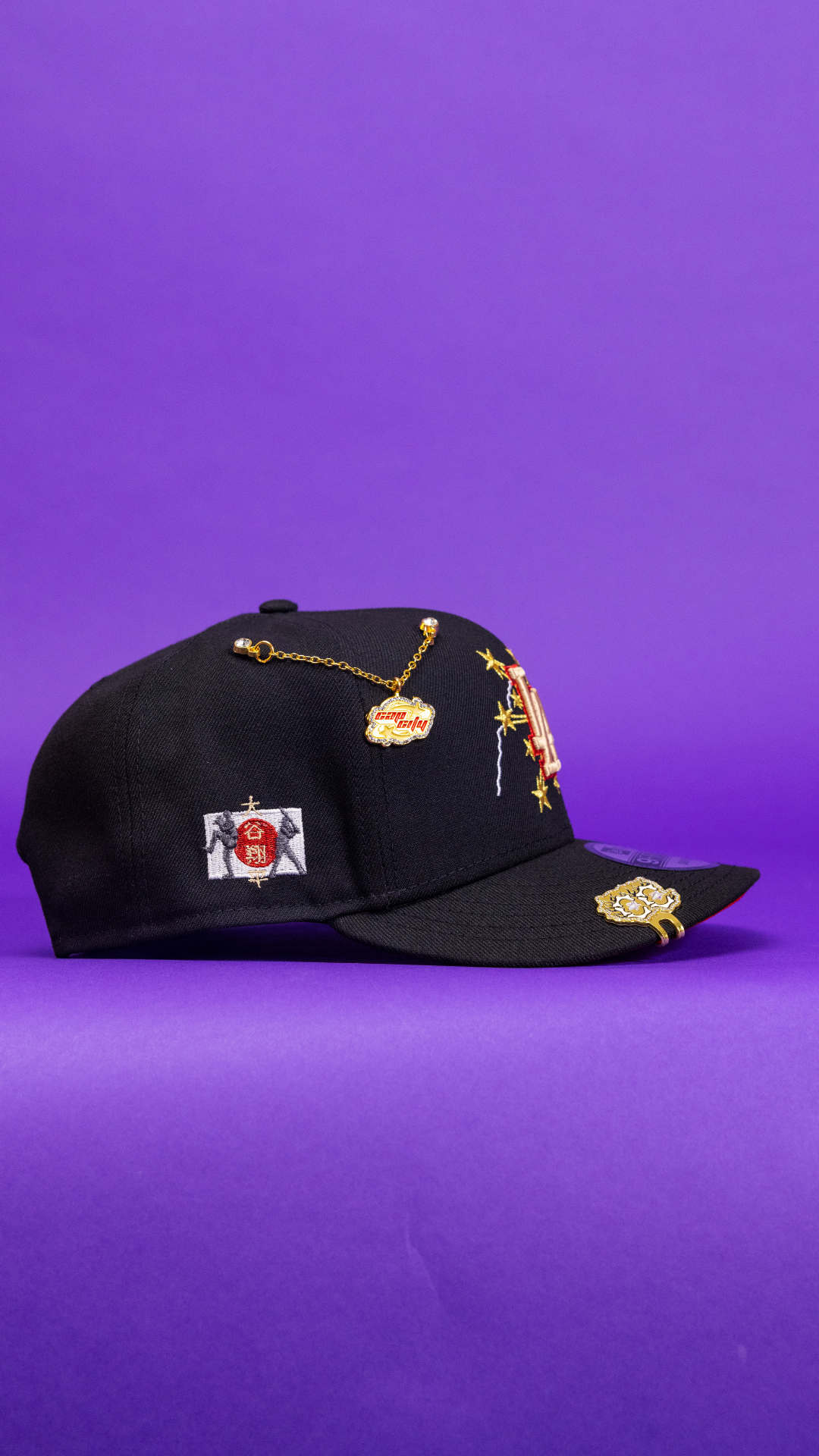 New Era Exclusive 9Fifty Black Los Angeles Dodgers Snapback W/ Embroidery + Japan Flag Side Patch
