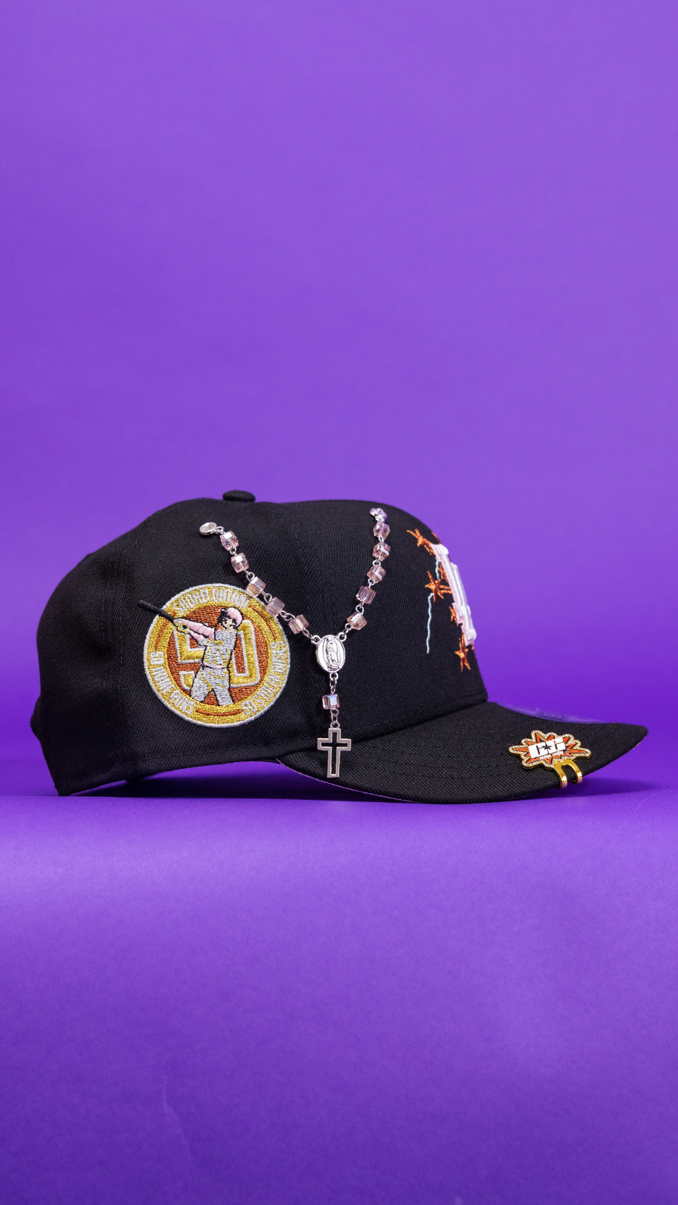 New Era Exclusive 9Fifty Black Los Angeles Dodgers Snapback W/ Embroidery + Shohei Ohtani Side Patch