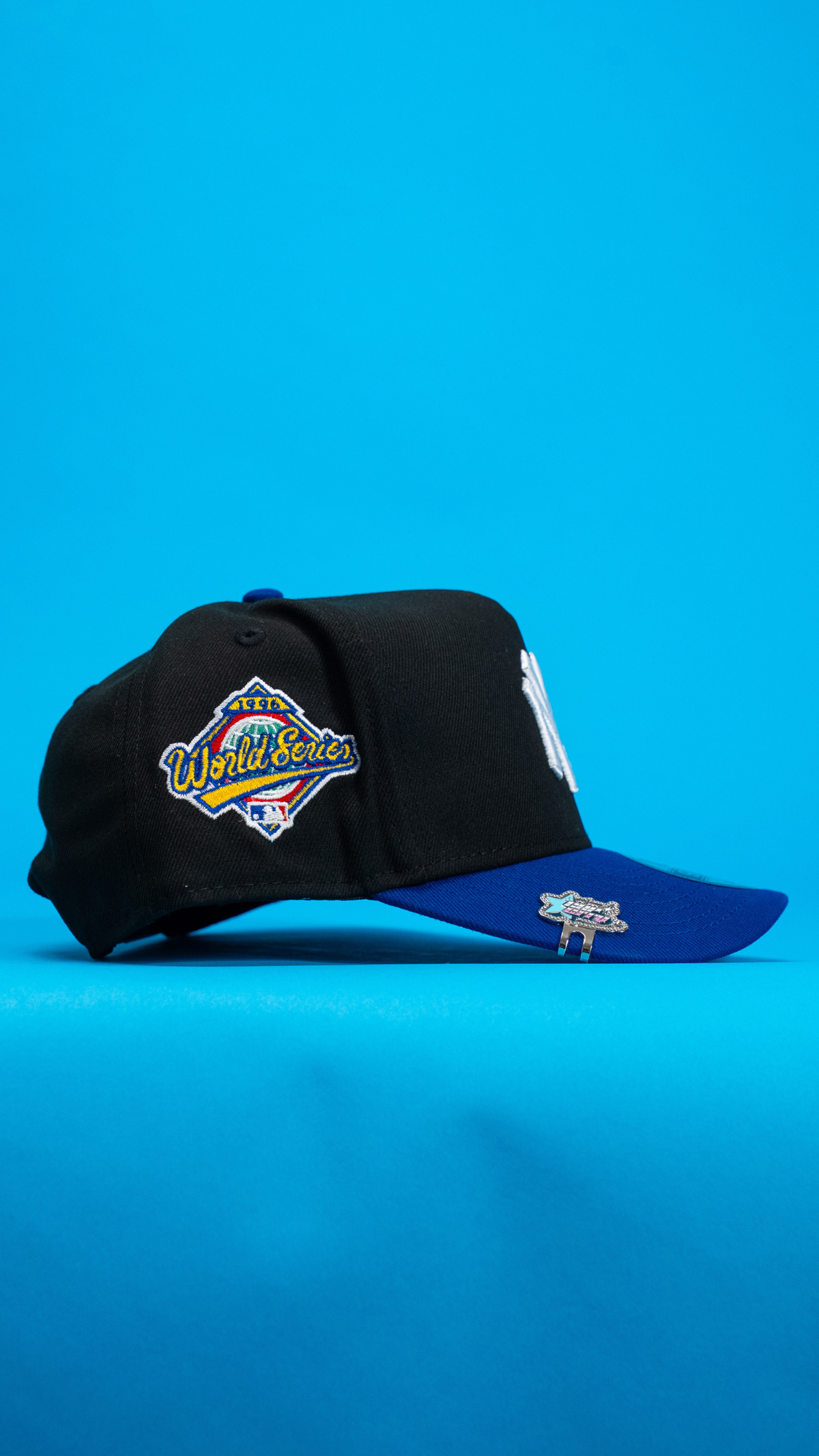 New Era 9Fifty A-Frame Black/Blue New York Yankees Snapback W/ 1996 World Series Side Patch