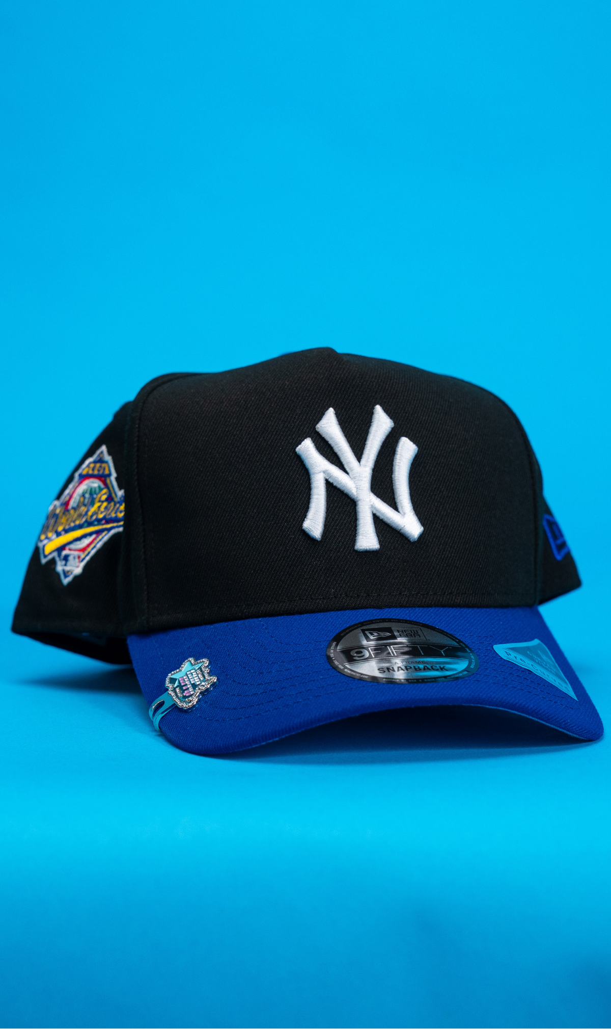 New Era 9Fifty A-Frame Black/Blue New York Yankees Snapback W/ 1996 World Series Side Patch