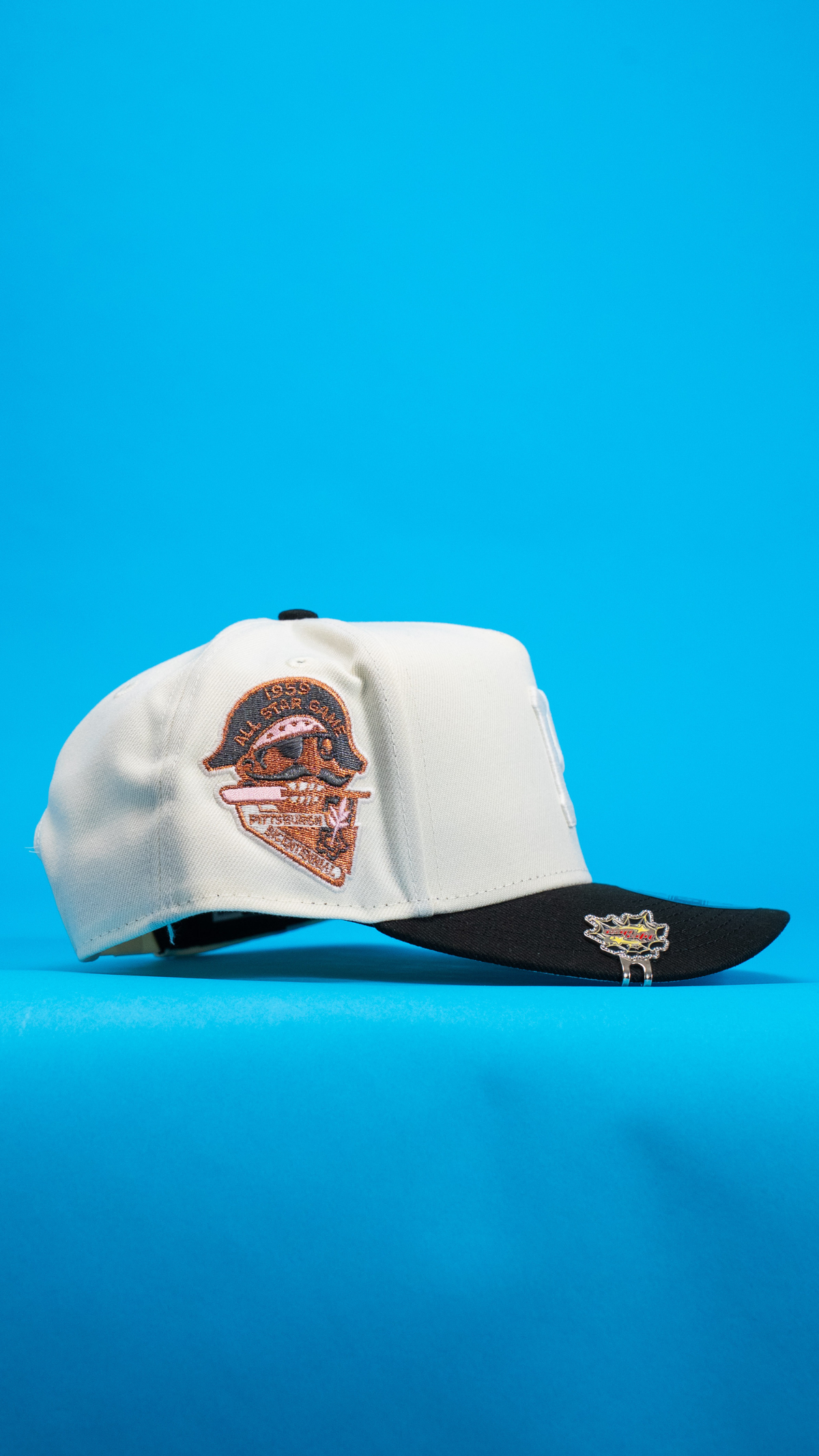 New Era 9Fifty A-Frame Chrome/Black Pittsburgh Pirates Snapback W/ 1959 All Star Game Side Patch
