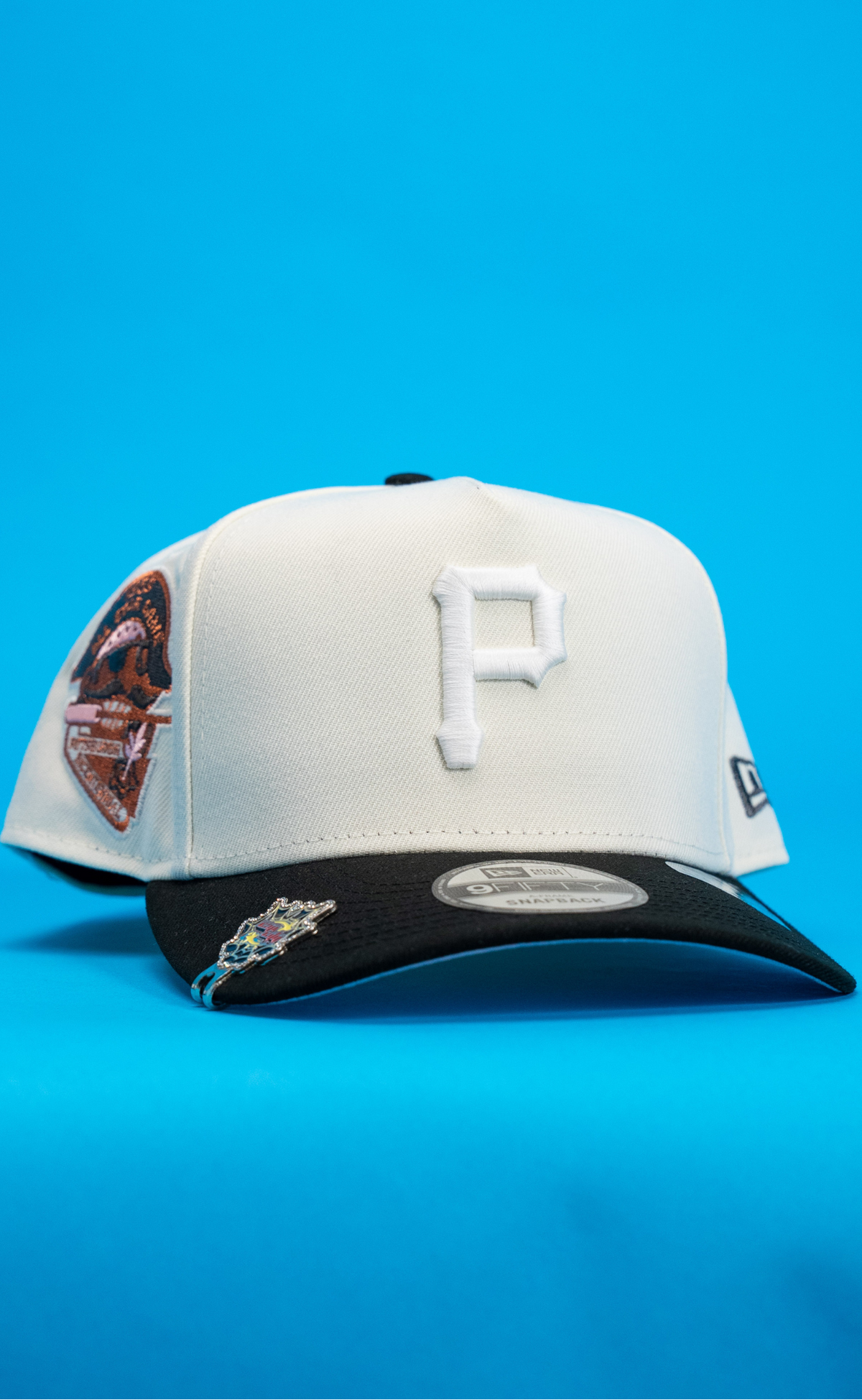 New Era 9Fifty A-Frame Chrome/Black Pittsburgh Pirates Snapback W/ 1959 All Star Game Side Patch