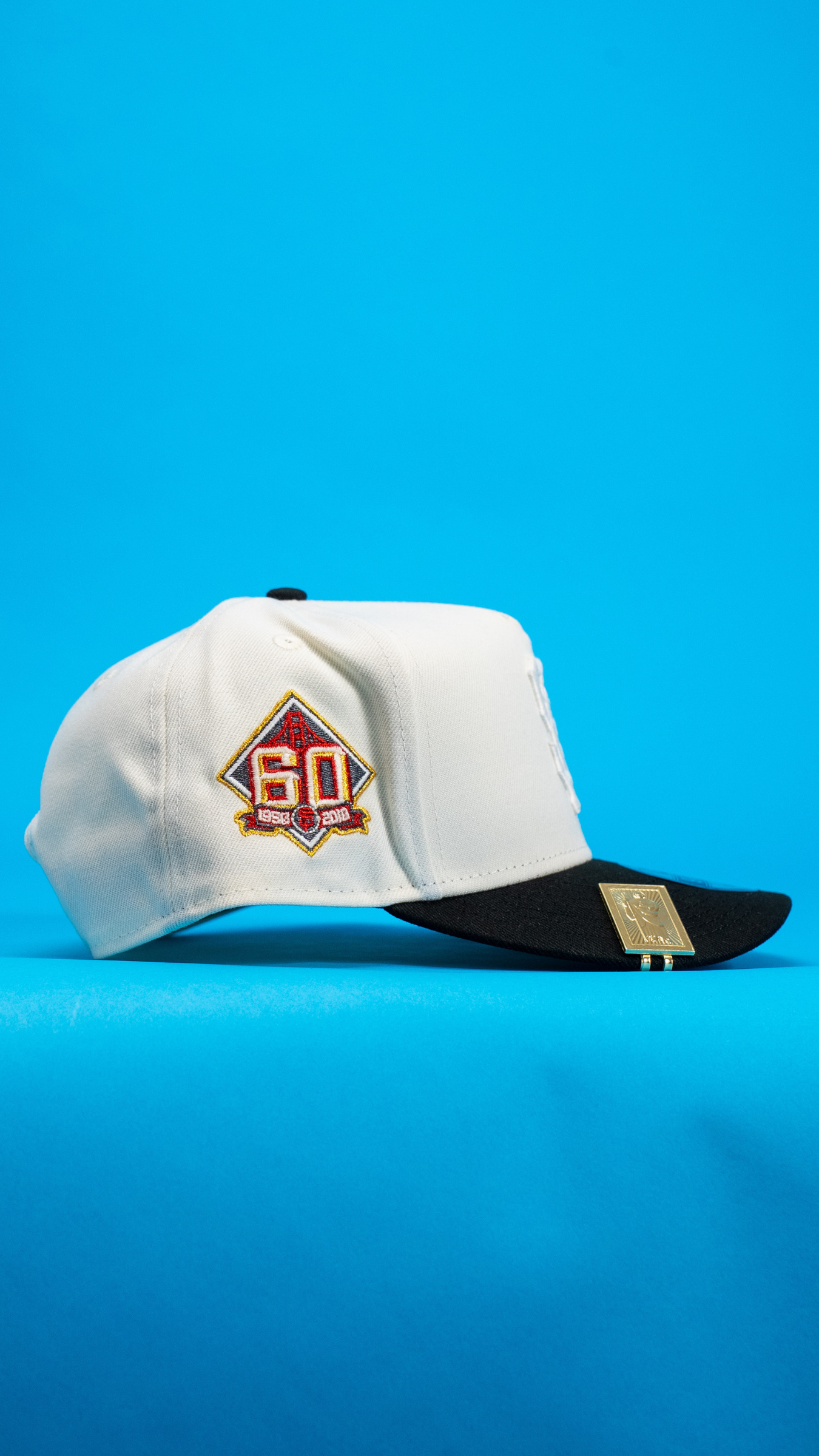 New Era 9Fifty A-Frame Chrome/Black San Francisco Giants Snapback W/ 60th Anniversary Side Patch
