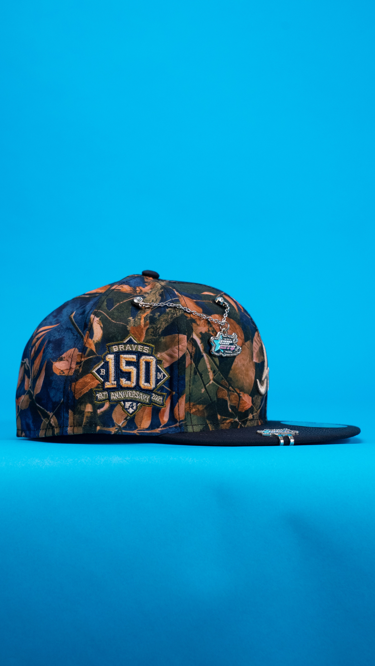 New Era Exclusive 59Fifty Camouflage Atlanta Braves W/ 150th Anniversary Side Patch