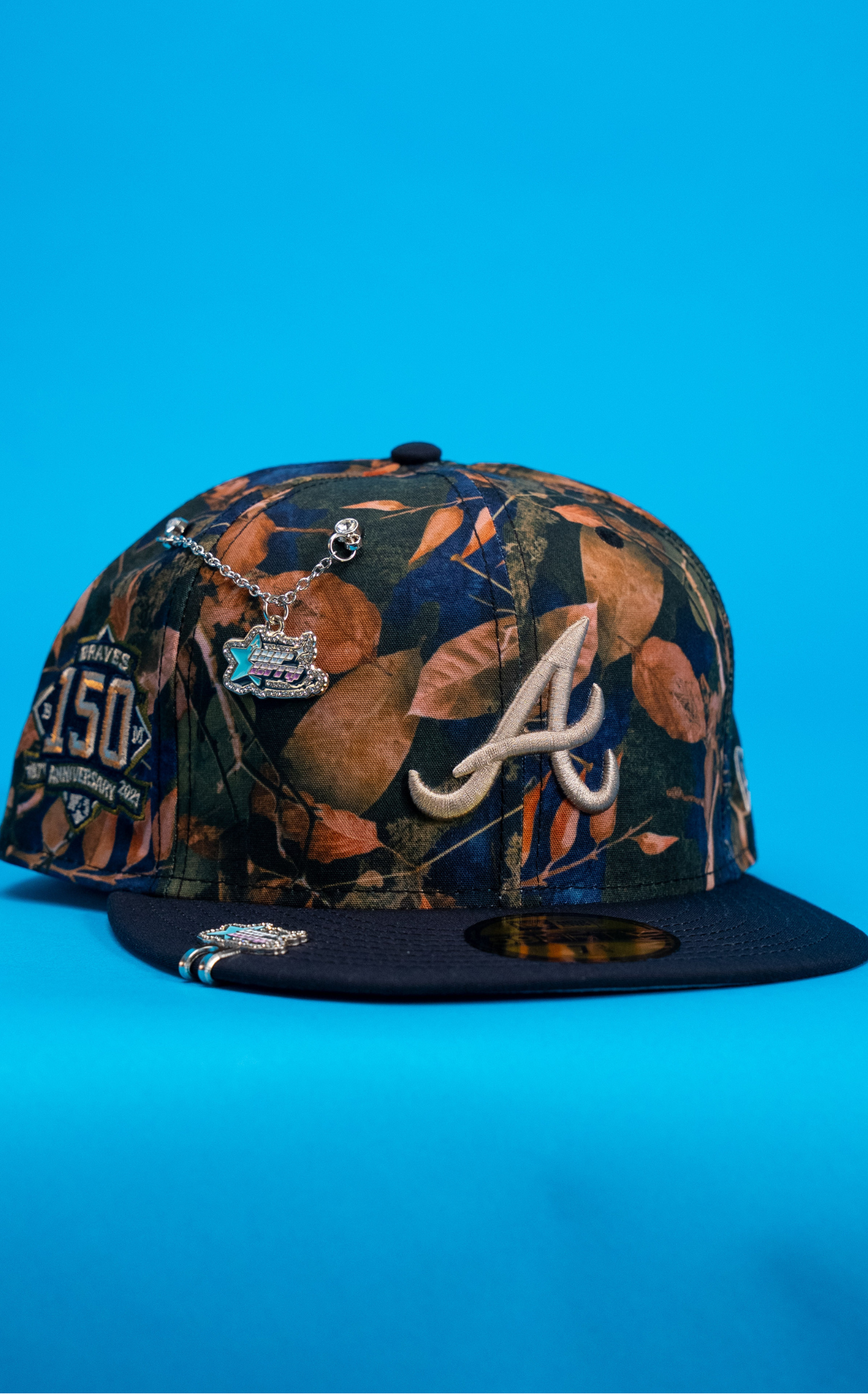 New Era Exclusive 59Fifty Camouflage Atlanta Braves W/ 150th Anniversary Side Patch