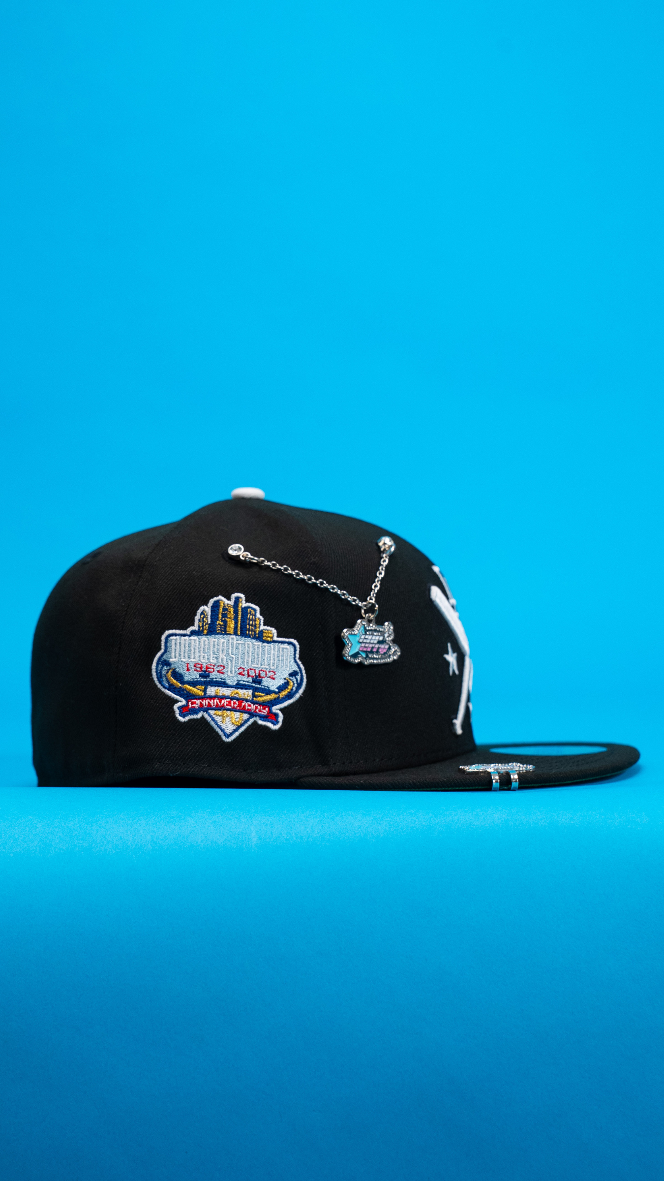 New Era Exclusive 59Fifty Black Los Angeles Dodgers W/ 40th Anniversary Side Patch