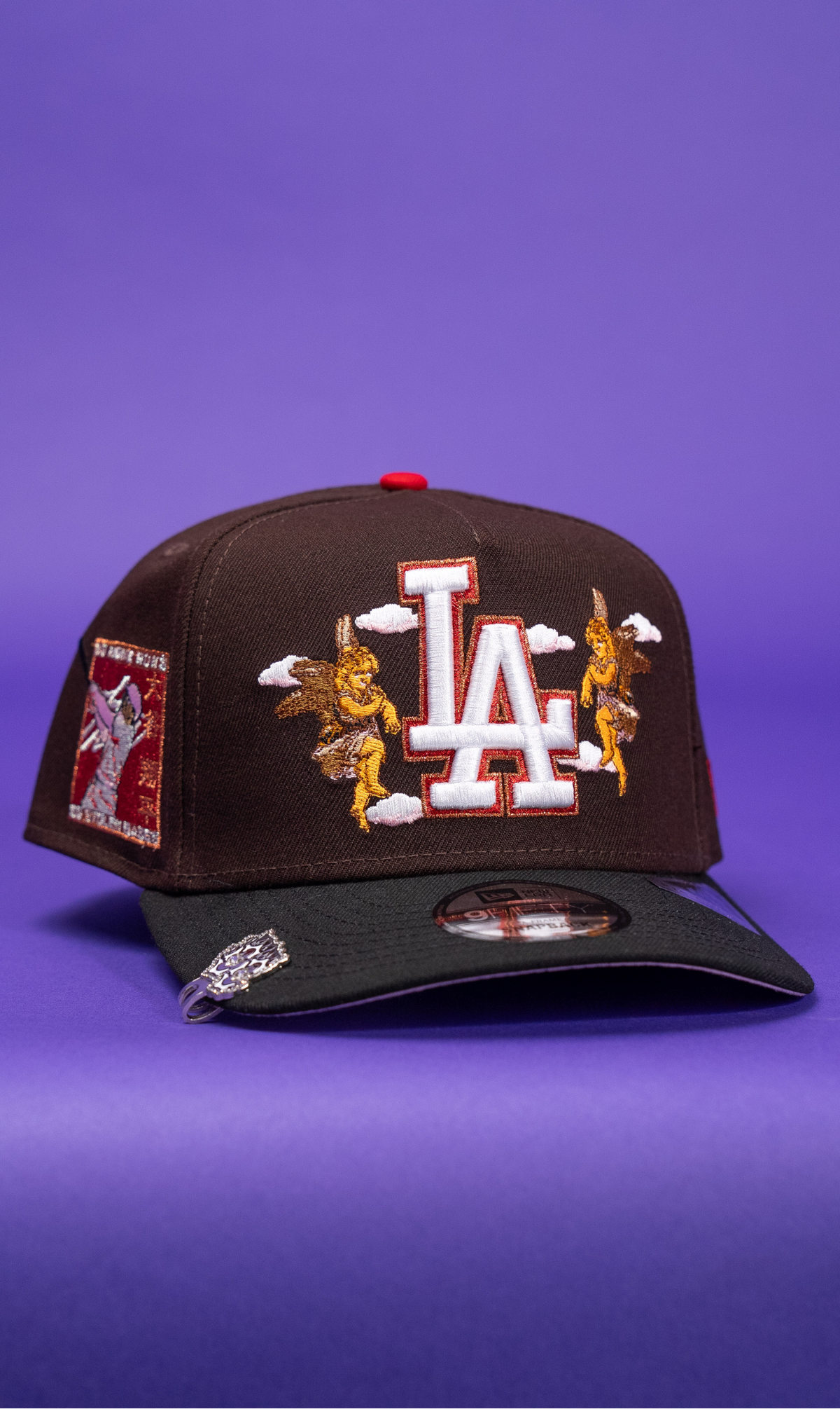 New Era 9Fifty A-Frame Dark Brown Los Angeles Dodgers W/ City of Angels + Shohei Ohtani 50-50 Club Side Patch