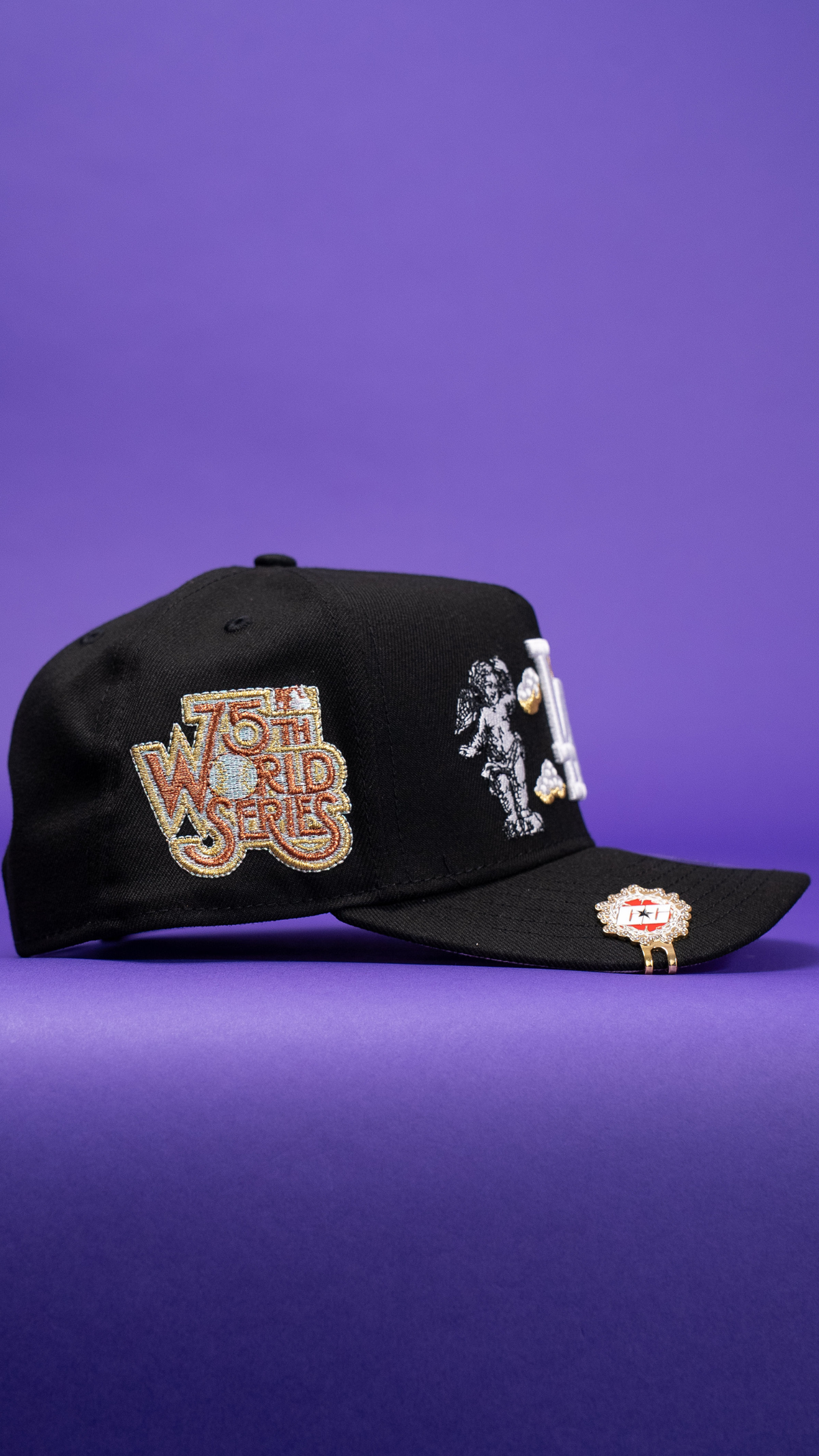 New Era 9Fifty A-Frame Black Los Angeles Dodgers "Heavenly City" W/ 75th World Series Side Patch