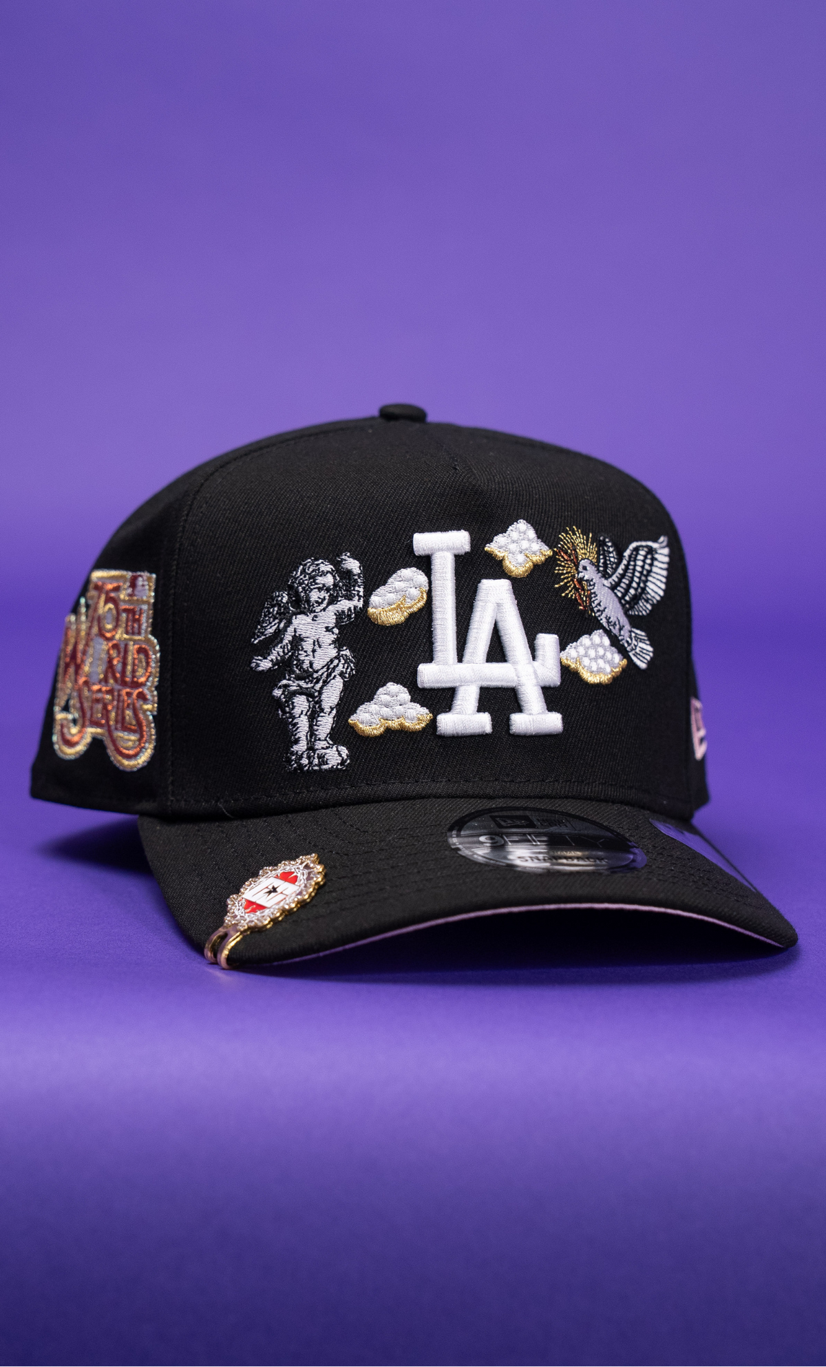 New Era 9Fifty A-Frame Black Los Angeles Dodgers "Heavenly City" W/ 75th World Series Side Patch