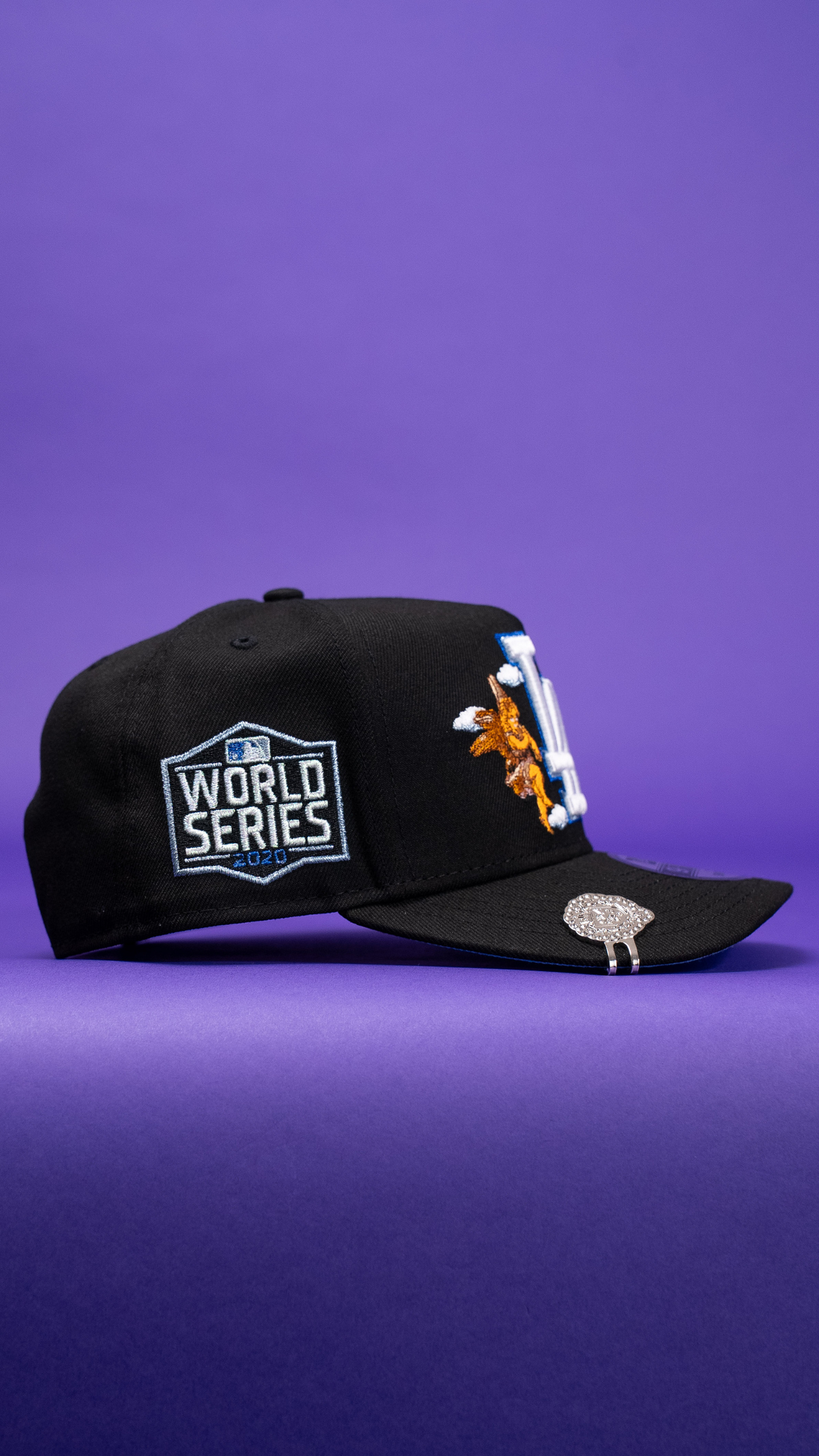 New Era 9Fifty A-Frame Black Los Angeles Dodgers W/ City Of Angels + 2020 World Series Side Patch