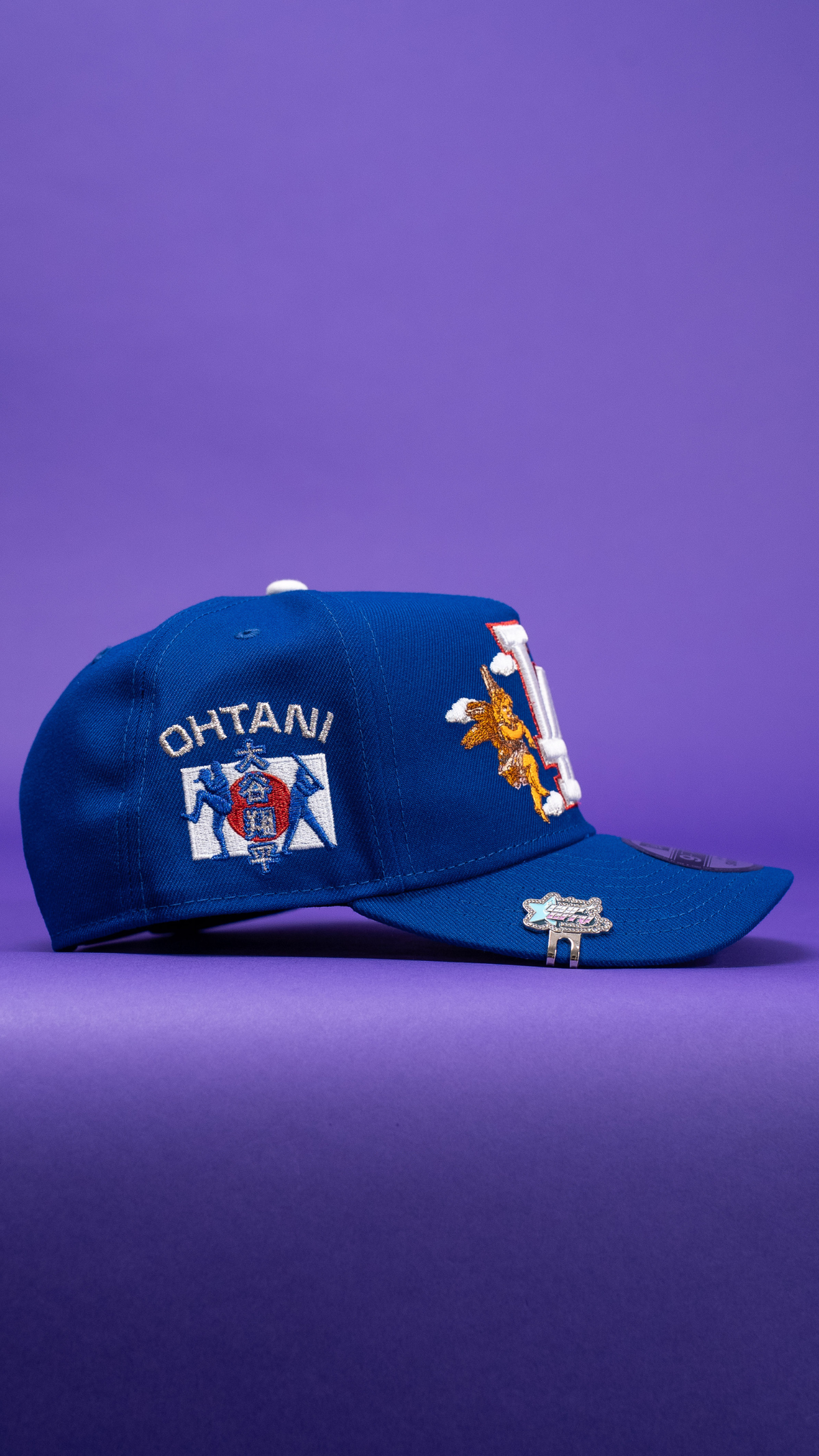 New Era 9Fifty A-Frame Blue Los Angeles Dodgers W/ City Of Angels + Japan Flag Side Patch