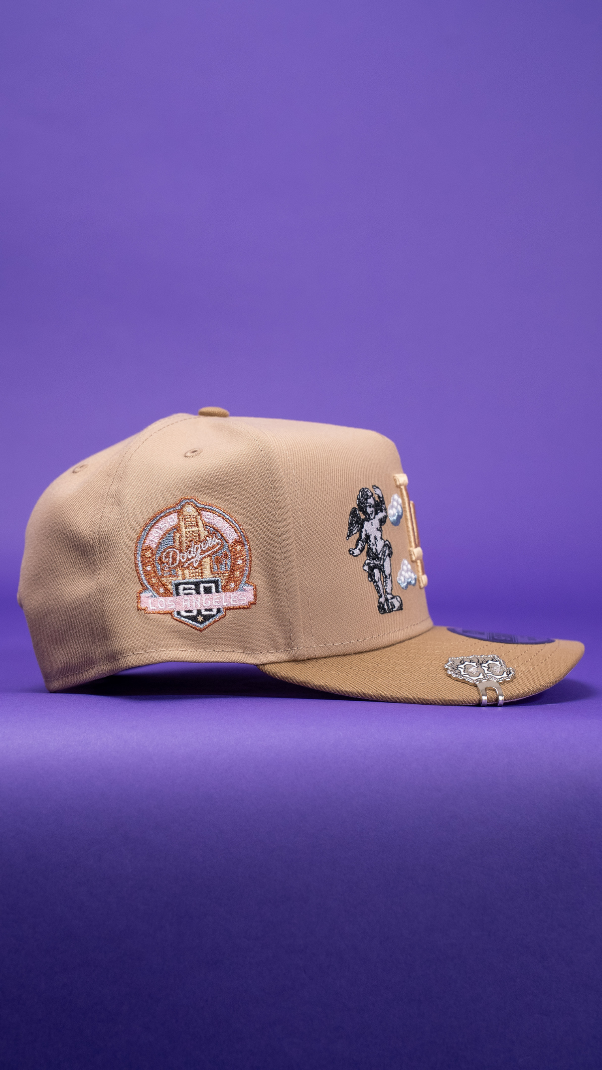 New Era 9Fifty A-Frame Beige Los Angeles Dodgers "Heavenly City" W/ 60th Anniversary Side Patch