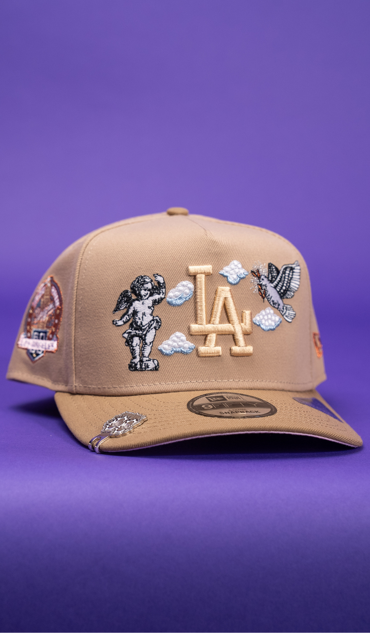 New Era 9Fifty A-Frame Beige Los Angeles Dodgers "Heavenly City" W/ 60th Anniversary Side Patch