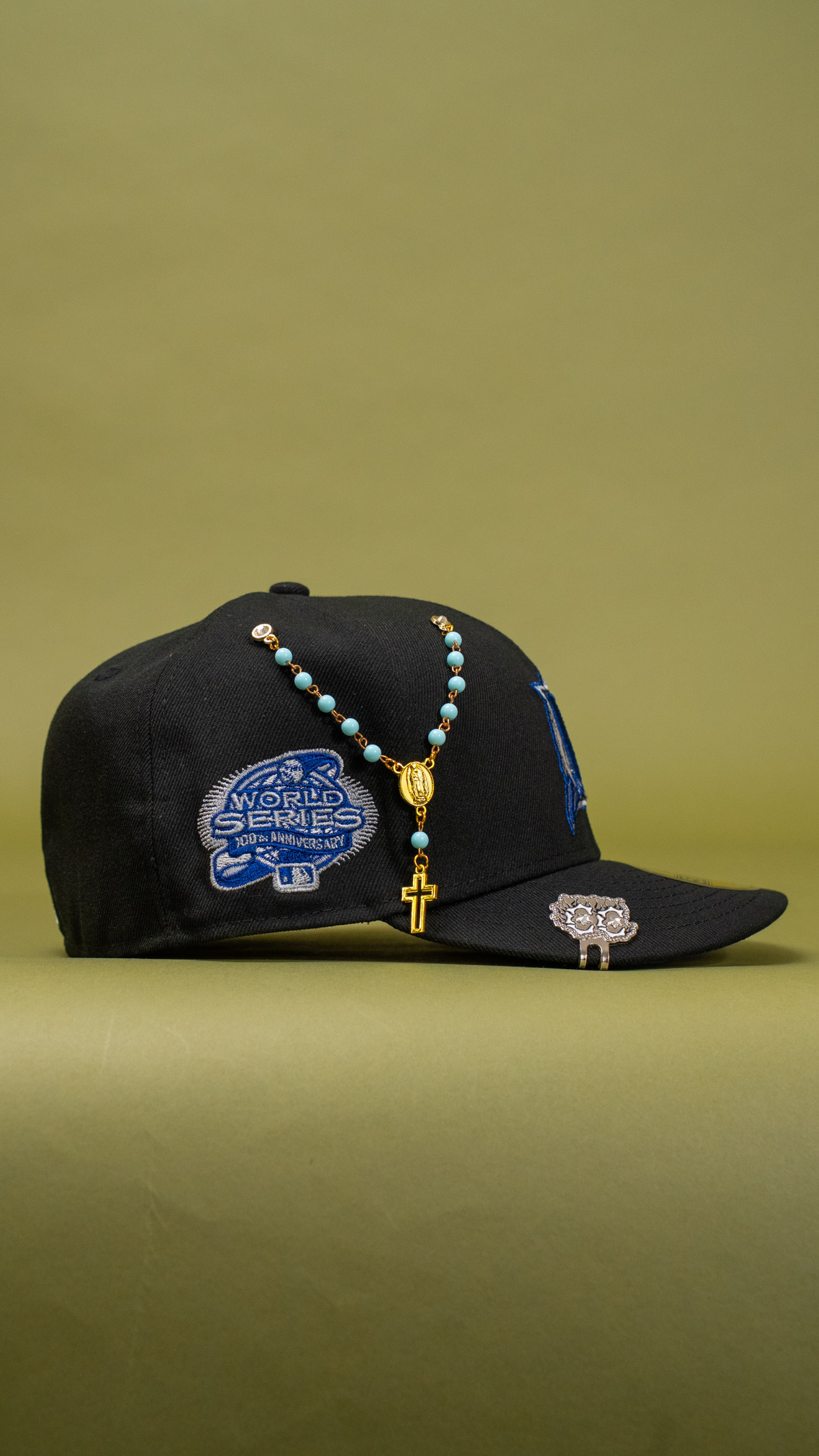 New Era Exclusive 59Fifty Black Miami Marlins W/ World Series Side Patch