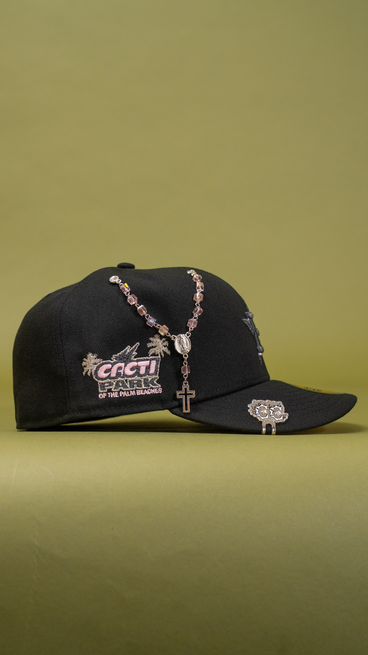 New Era Exclusive 59Fifty Blacked Out Houston Astros W/ Cacti Park Side Patch