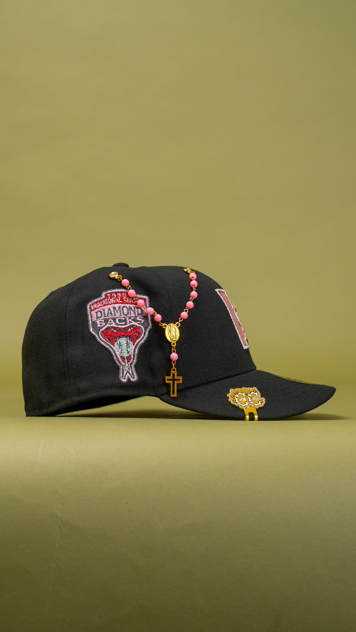 New Era Exclusive 59Fifty Black Upside Down Arizona Diamondbacks W/ 1998 Inaugural Season Side Patch