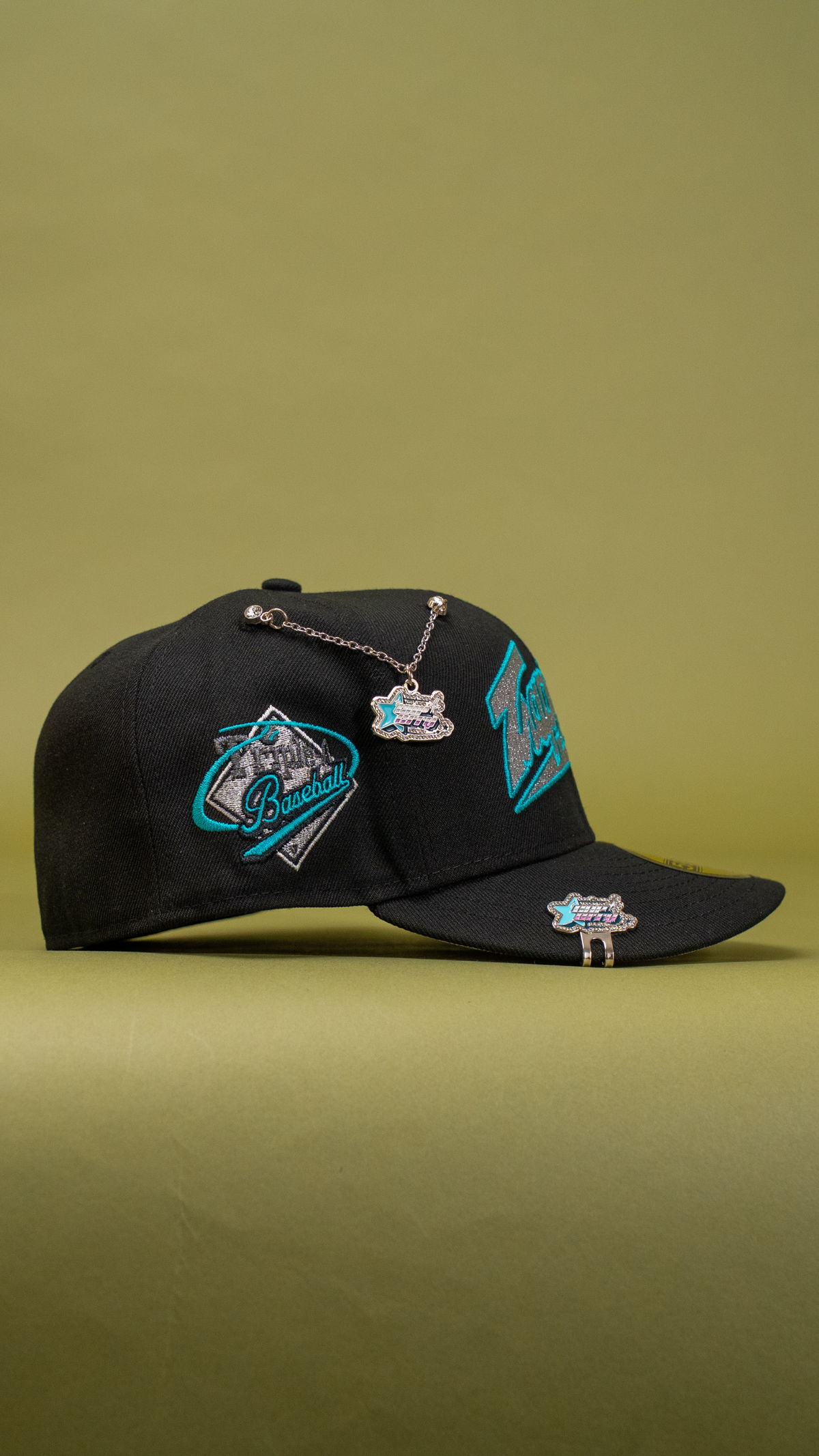 New Era Exclusive 59Fifty Black Edmonton Trappers W/ "Triple A Baseball" Side Patch