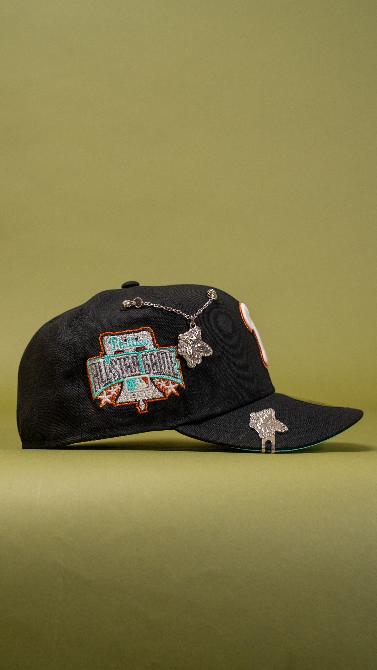 New Era Exclusive 59Fifty Black Philadelphia Phillies W/ 1996 All Star Game Side Patch