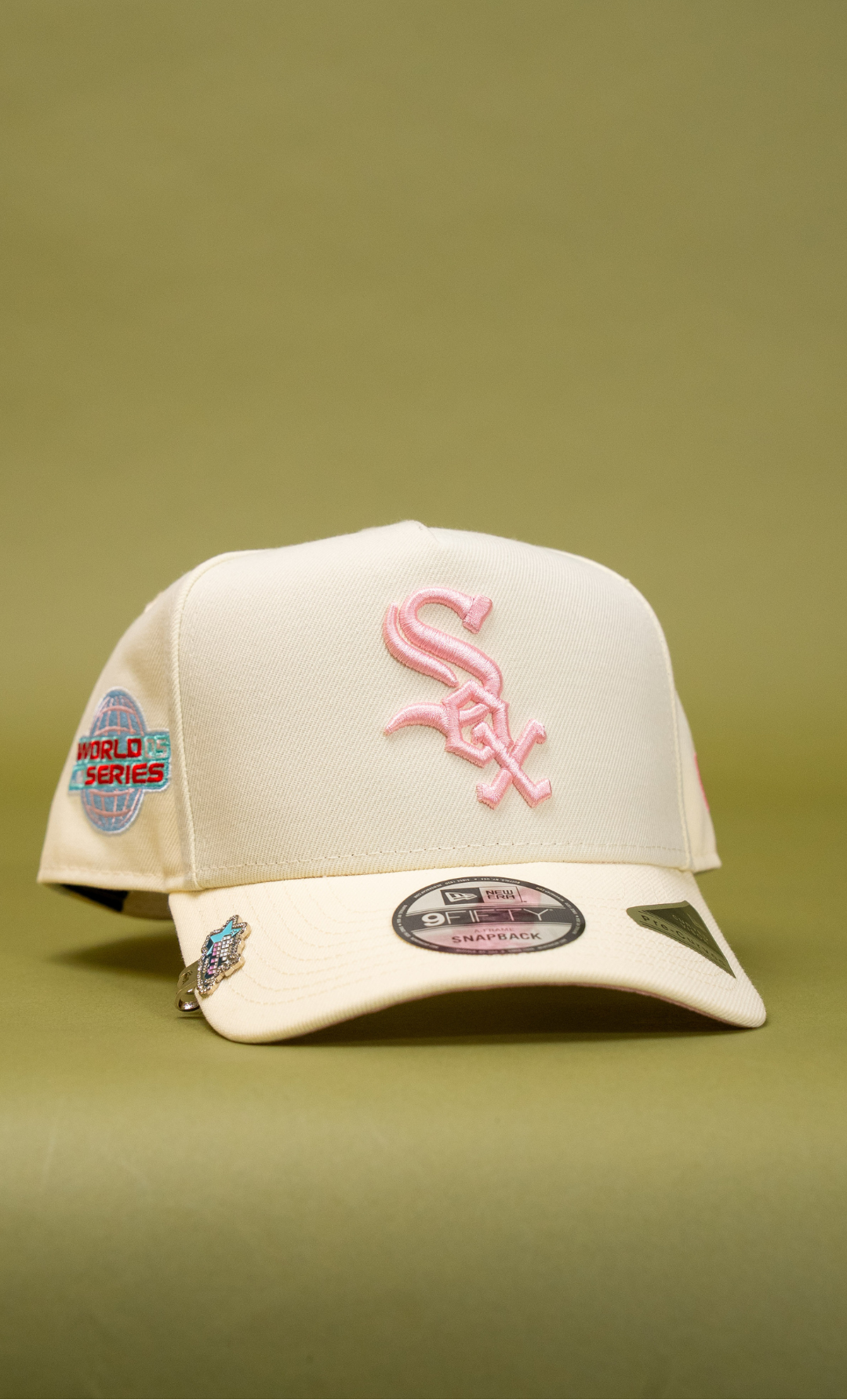New Era 9Fifty A-Frame Cream Chicago White Sox Snapback W/ 2005 World Series Side Patch