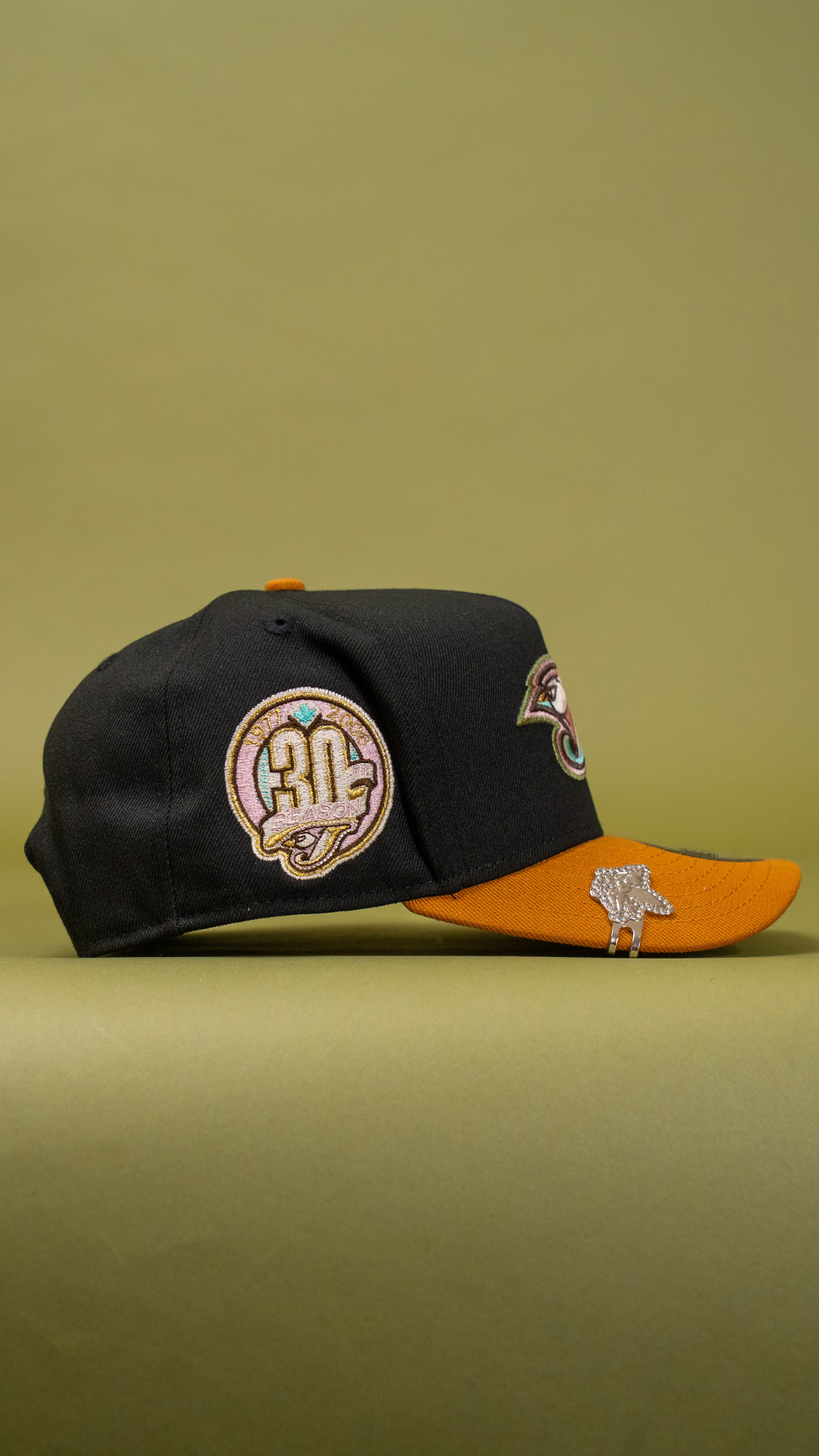 New Era 9Fifty A-Frame Black/Khaki Toronto Blue Jays Snapback W/ 30th Anniversary Side Patch