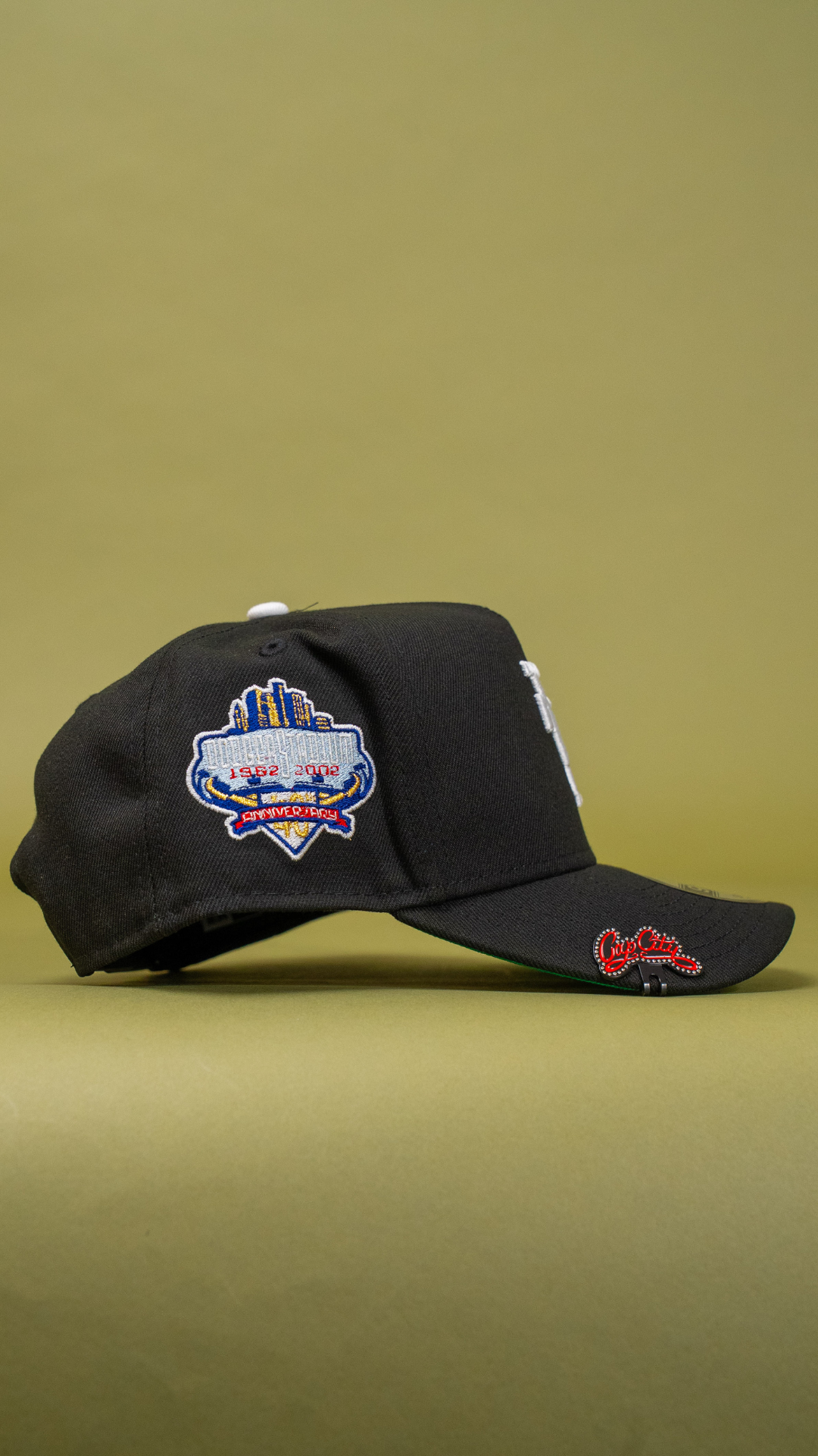 New Era 9Fifty A-Frame Black Upside Down Los Angeles Dodgers Snapback W/ 40th Anniversary Side Patch