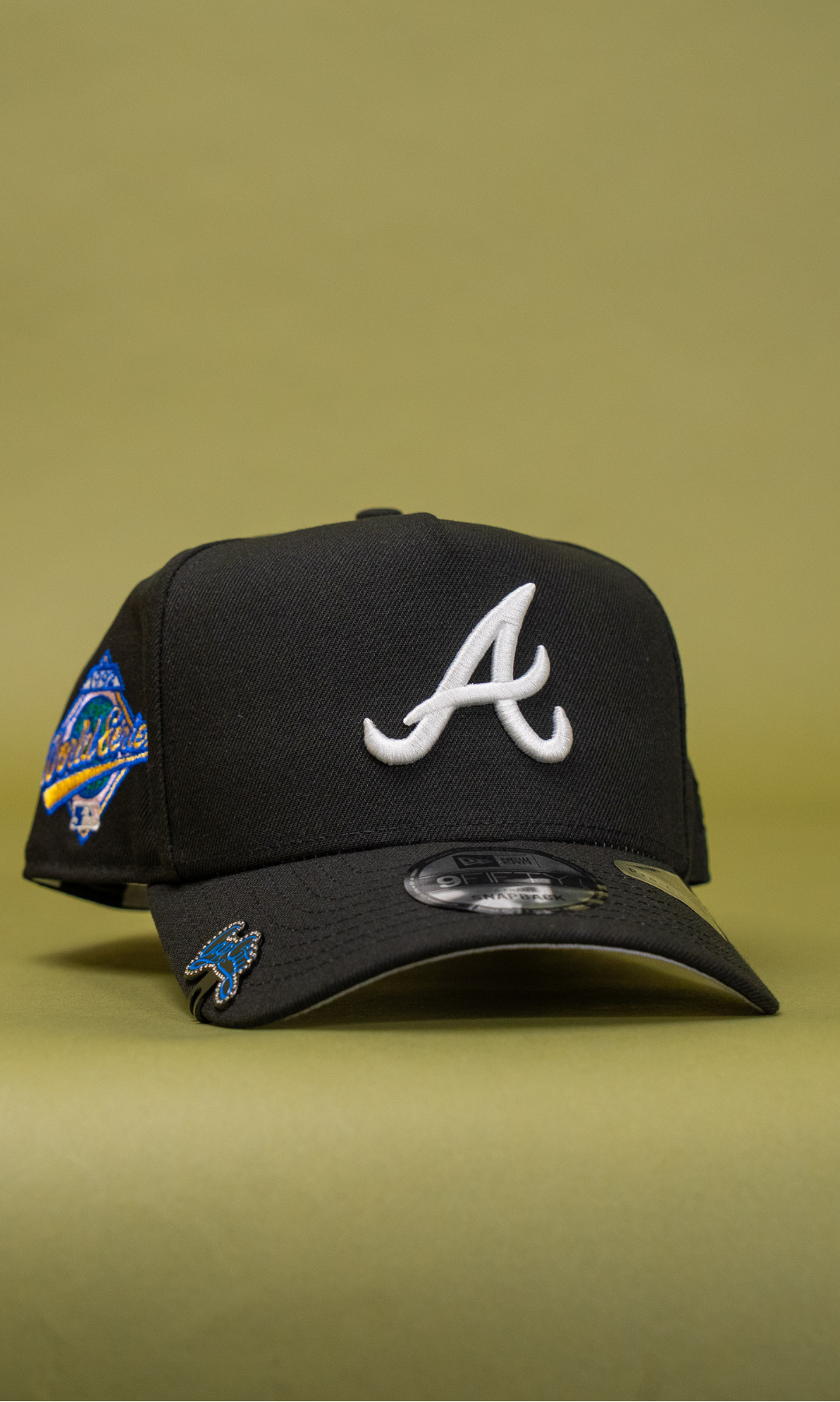 New Era 9Fifty A-Frame Black Atlanta Braves Snapback W/ 1993 World Series Side Patch