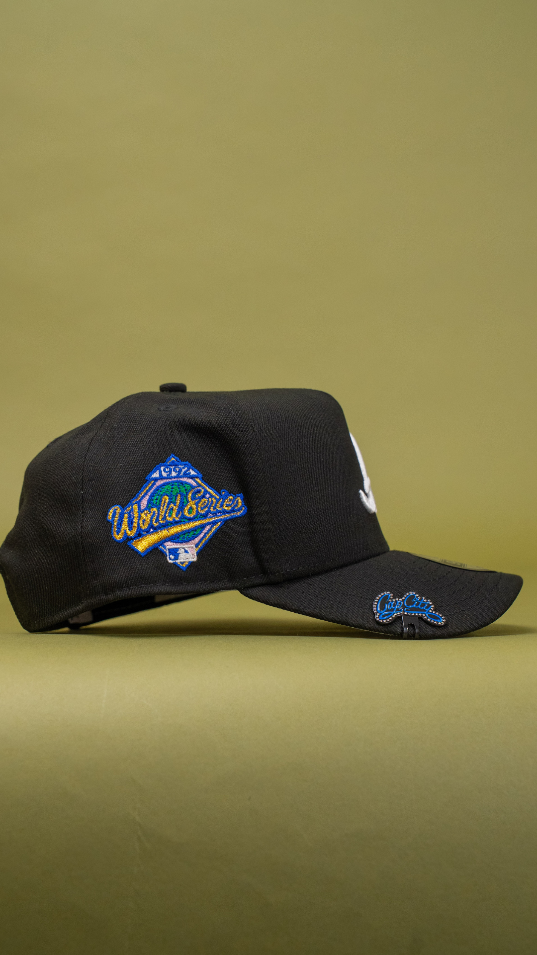 New Era 9Fifty A-Frame Black Atlanta Braves Snapback W/ 1993 World Series Side Patch