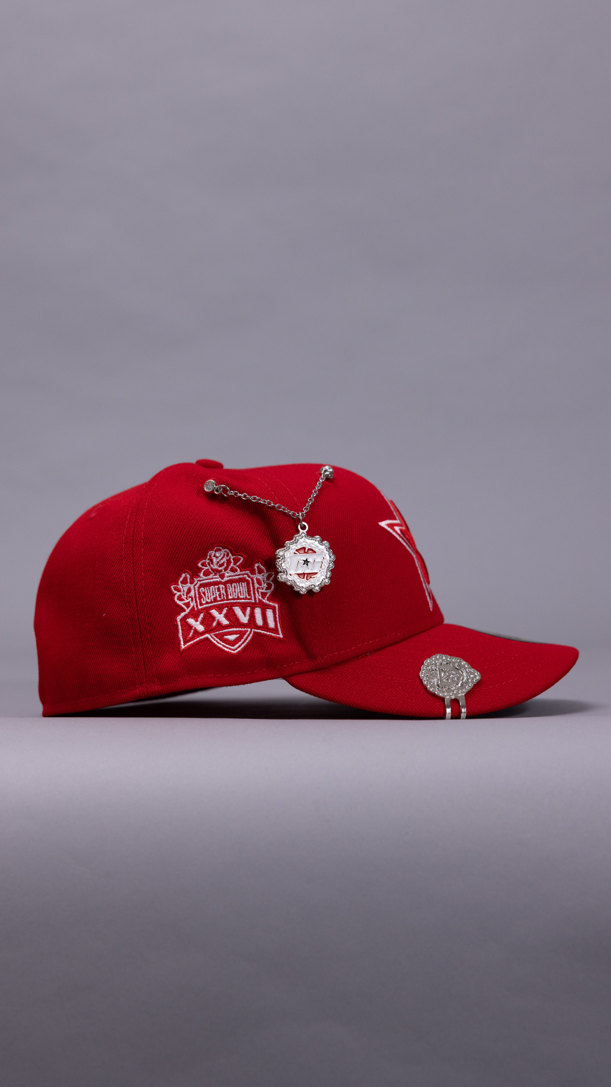 New Era Exclusive 59Fifty Red Dallas Cowboys W/ XXVII Super Bowl Side Patch